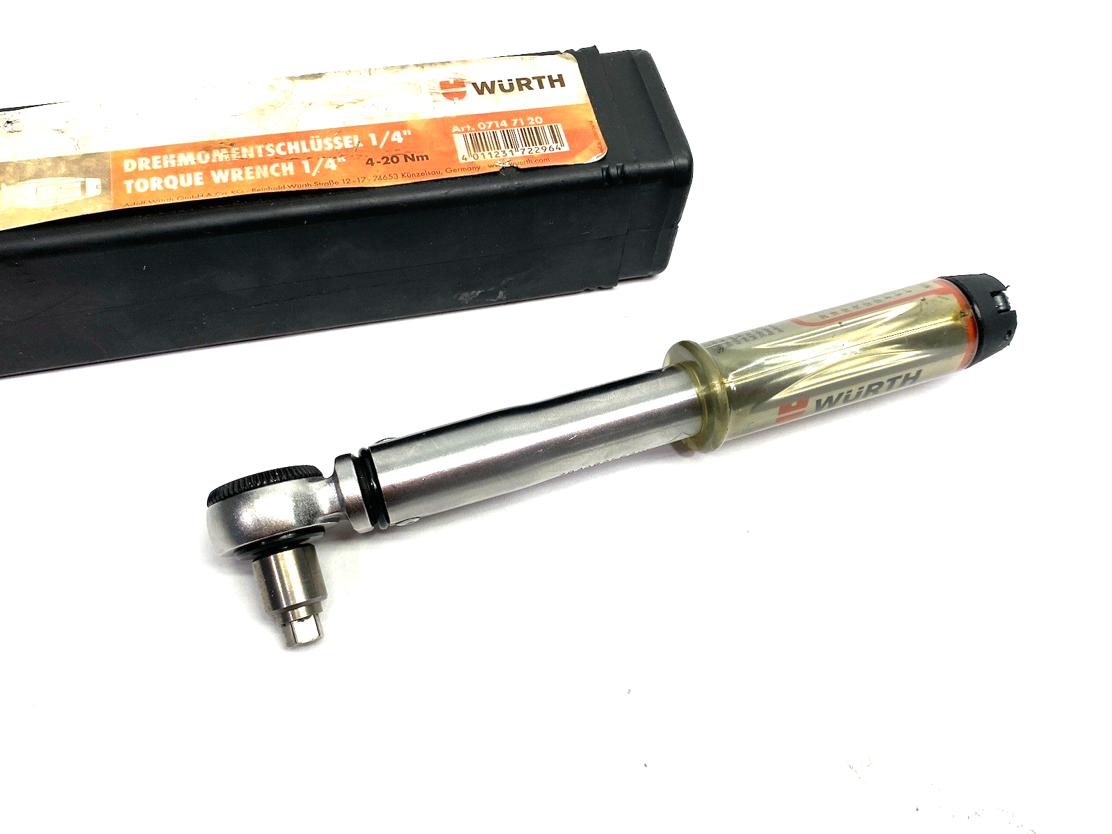 07147120 | Wurth Torque Wrench 1/4" 4-20Nm, Reversible Ratchet, 0714720020 - Used - Maverick Industrial Sales