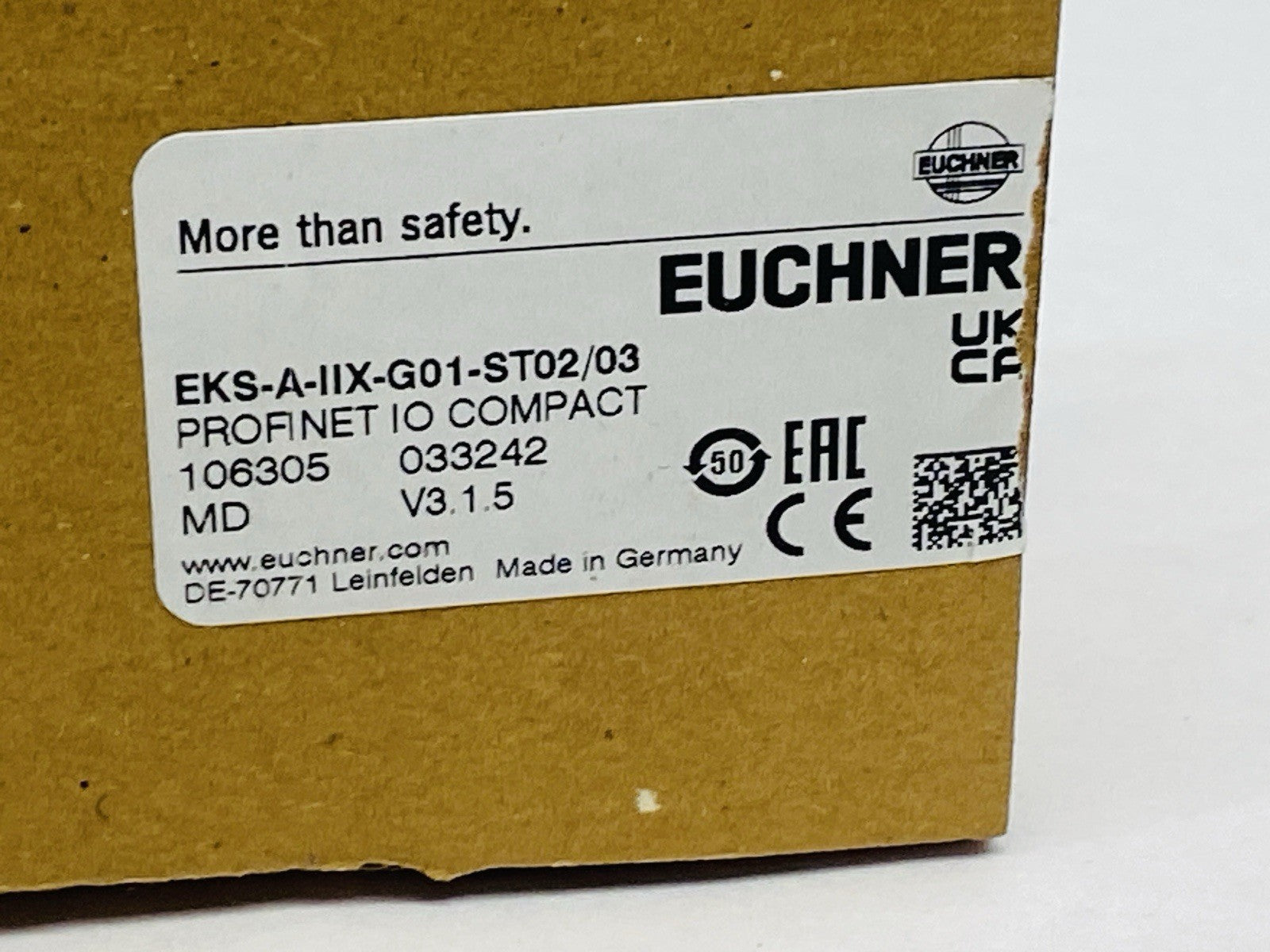 EKS-A-IIX-G01-ST02/03 | Euchner Electronic-Key Adapter PROFINET Interface 106305 - New – Open box - Maverick Industrial Sales