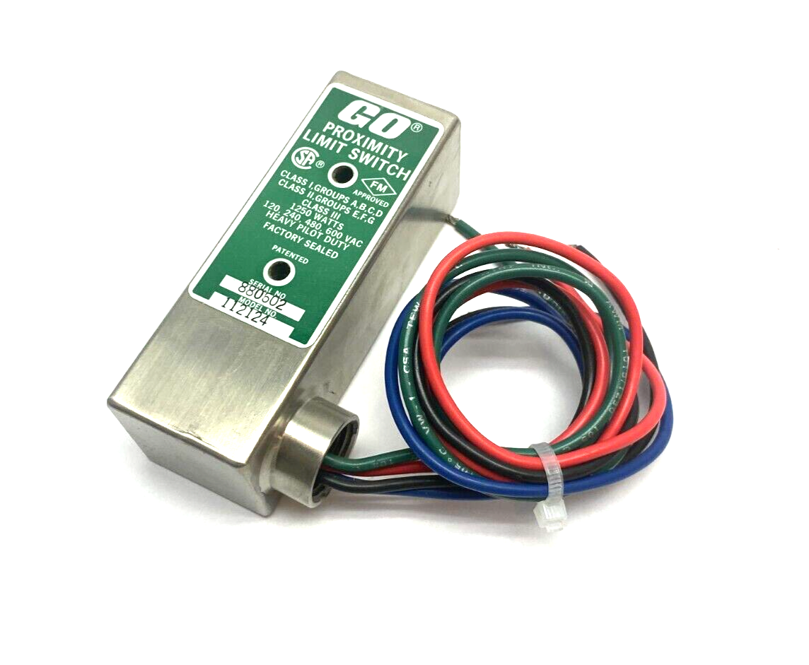 GO 112124 Heavy Pilot Duty Proximity Limit Switch 1250 Watts 120, 240, 480, 600V - Maverick Industrial Sales