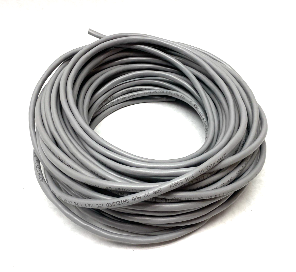 5902C | Alpha Wire Communication & Control Cable 22AWG 2-Pair ABOUT 80' LENGTH - New Other - Maverick Industrial Sales
