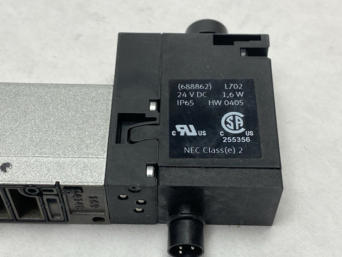 VSVA-B-M52-MZD-A2-1T1L | Festo Pneumatic Solenoid Valve, 5/2 Monostable 539159 - New – Open box - Maverick Industrial Sales
