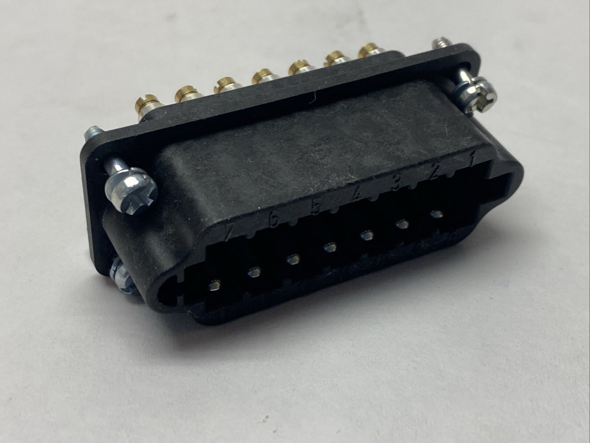 09700142614,STAF 14 STI-S | Harting 09700142614 STAF 14 STI-S Screw Terminal Insert Size 10A 14-Pin Male - New – Open box - Maverick Industrial Sales