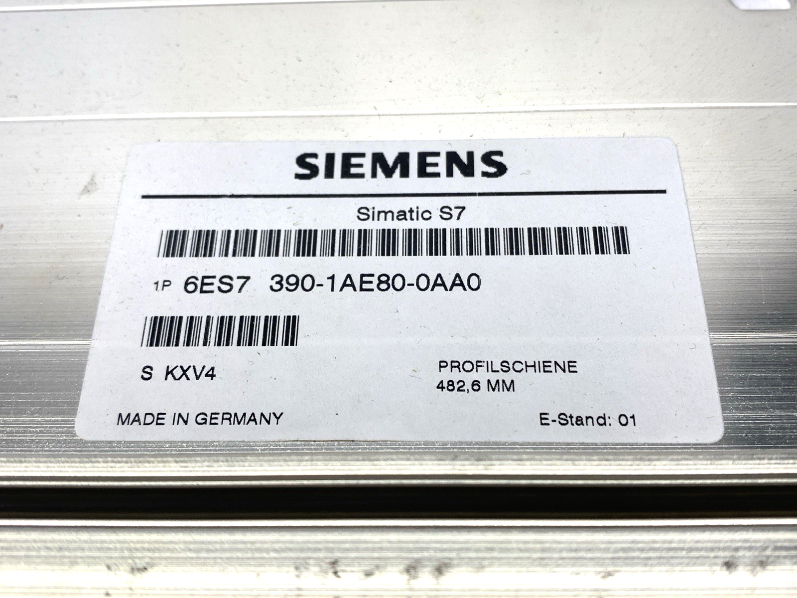 Siemens 6ES7390-1AE80-0AA0 SIMATIC Sectional Mounting Rail 482.6mm - Maverick Industrial Sales