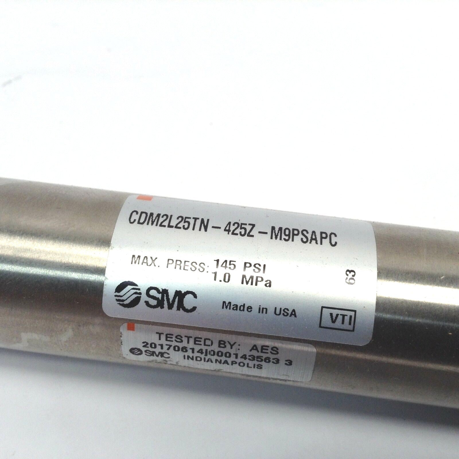 SMC CDM2L25TN-425Z-M9PSAPC Round Body Cylinder 25mm Bore 425mm Stroke - Maverick Industrial Sales