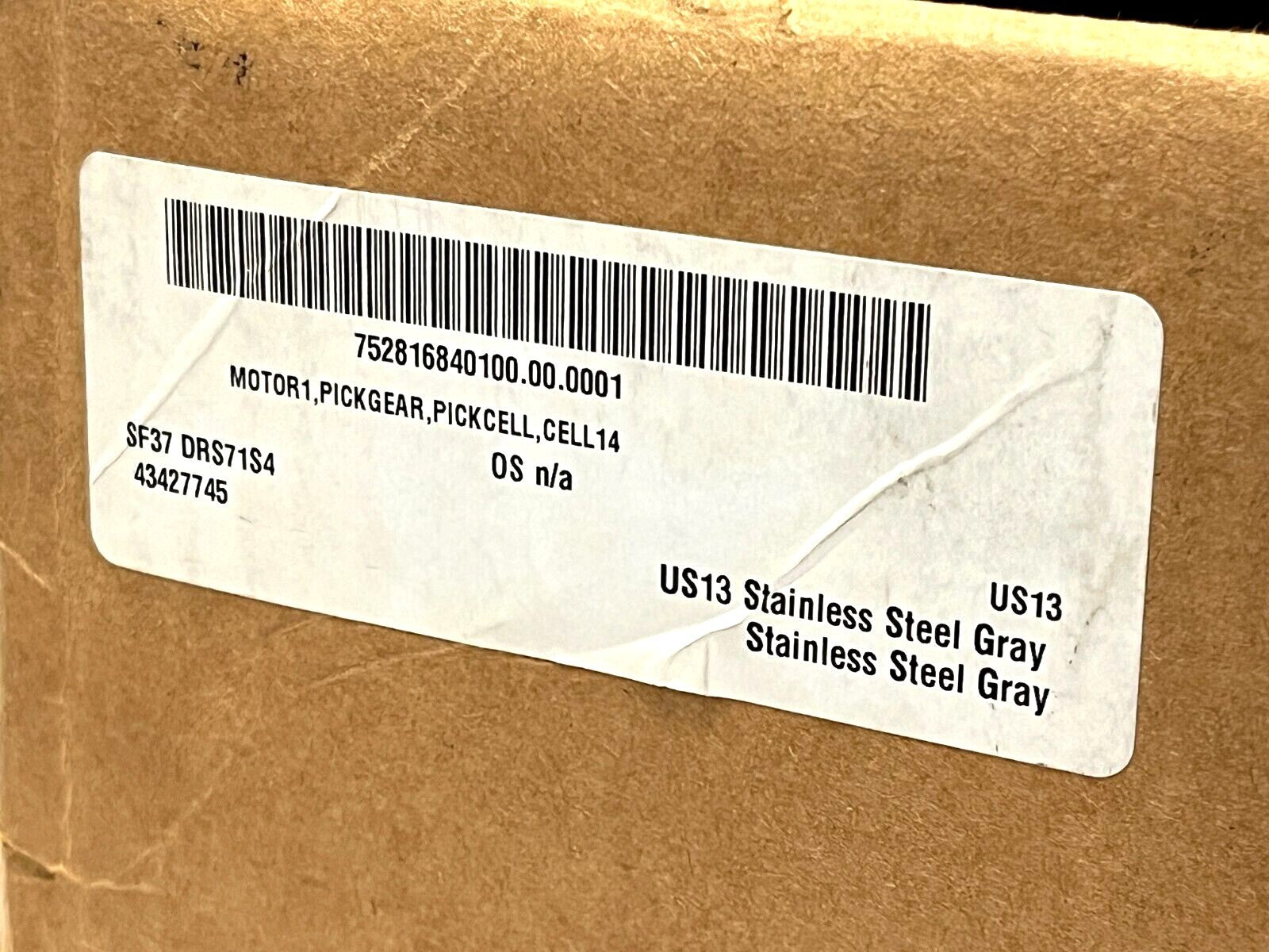 SF37 DRS71S4 | SEW Eurodrive SF37DRS71S4 Right Angle Gearmotor 0.5HP Inverter Duty 230/460V - New – Open box - Maverick Industrial Sales