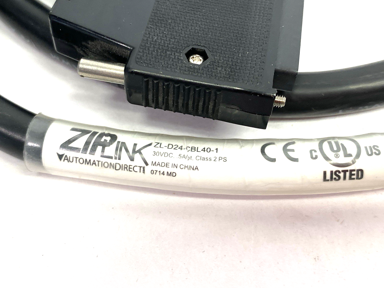 ZL-D24-CBL40-1 | Automation Direct ZIPLink PLC I/O cable 40-pin to 40-pin - Used - Maverick Industrial Sales