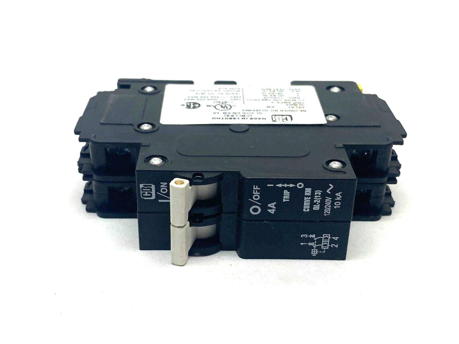 CBI QL28KM04 Circuit Breaker 2-Pole 4A QL-2(13)-DM-KM-4A - Maverick Industrial Sales