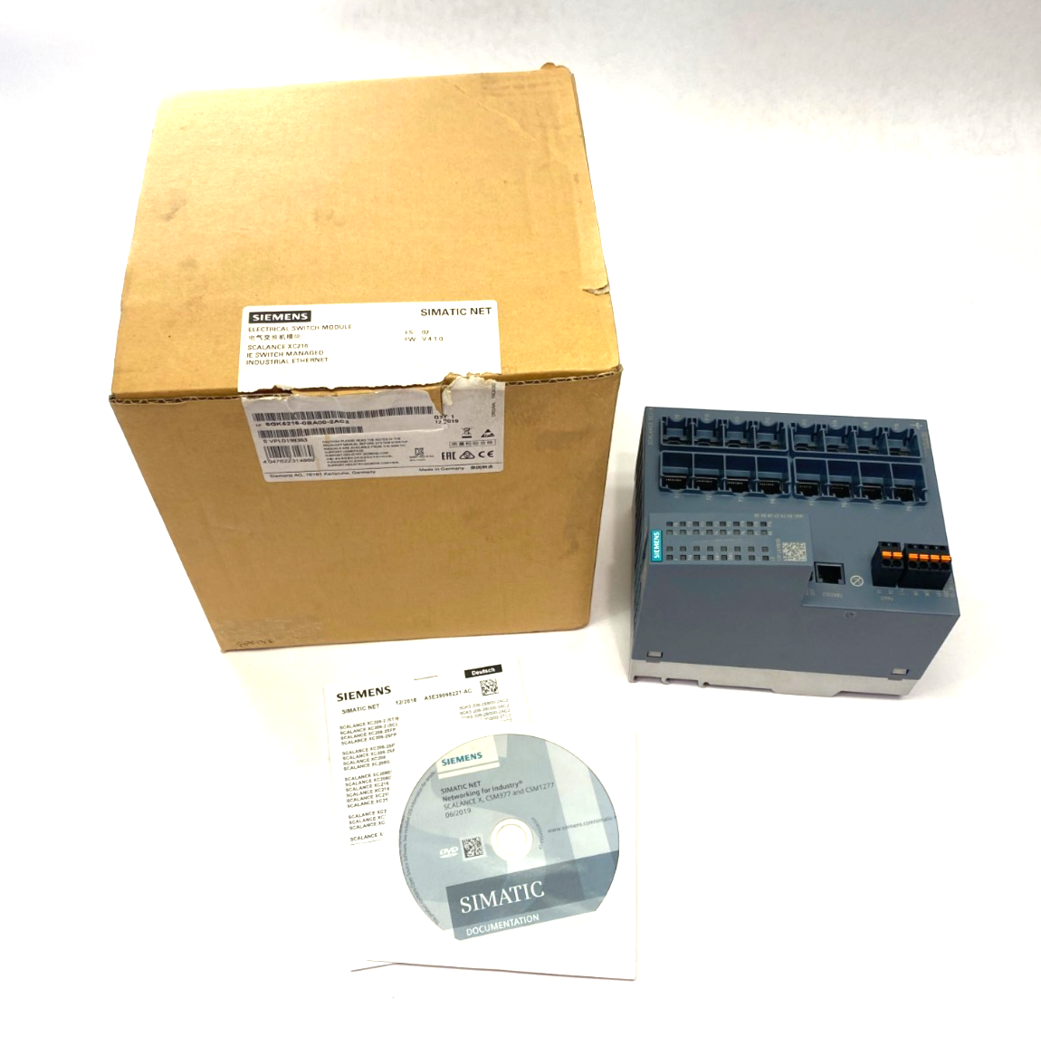 Siemens 6GK5216-0BA00-2AC2 SCALANCE XC216 Manageable Layer 2 IE Ethernet Switch - Maverick Industrial Sales