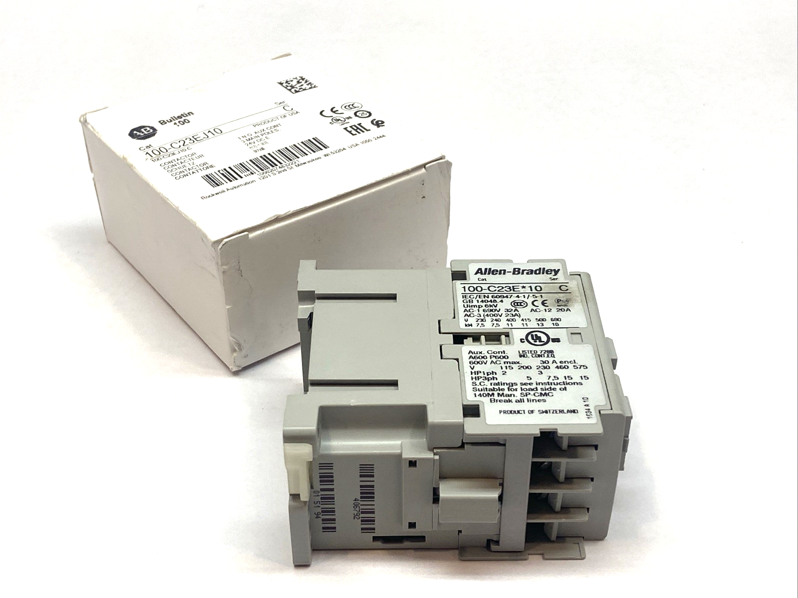 Allen Bradley 100-C23EJ10 Ser. C Contactor 24V DC 3P - Maverick Industrial Sales