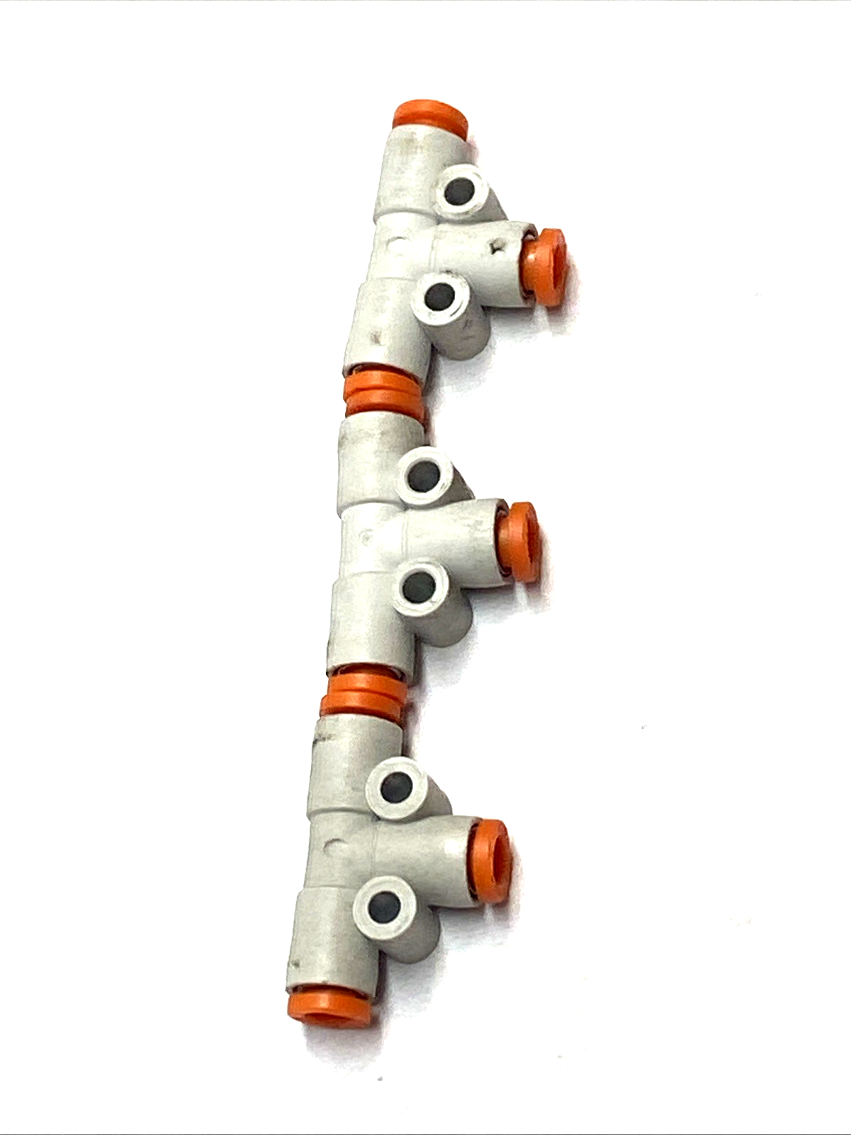 KQ2T03-00A | SMC Union Tee Fitting 5/32" Push-In Tube LOT OF 3 - Used - Maverick Industrial Sales