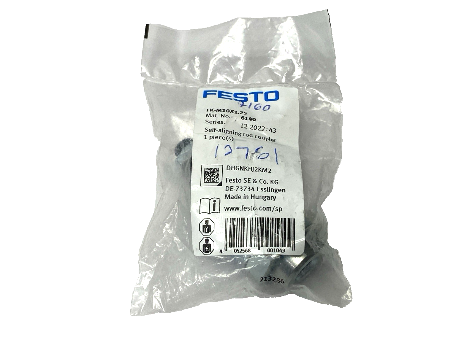 Festo FK-M10X1,25 Self-Aligning Rod Coupler 6140 - Maverick Industrial Sales