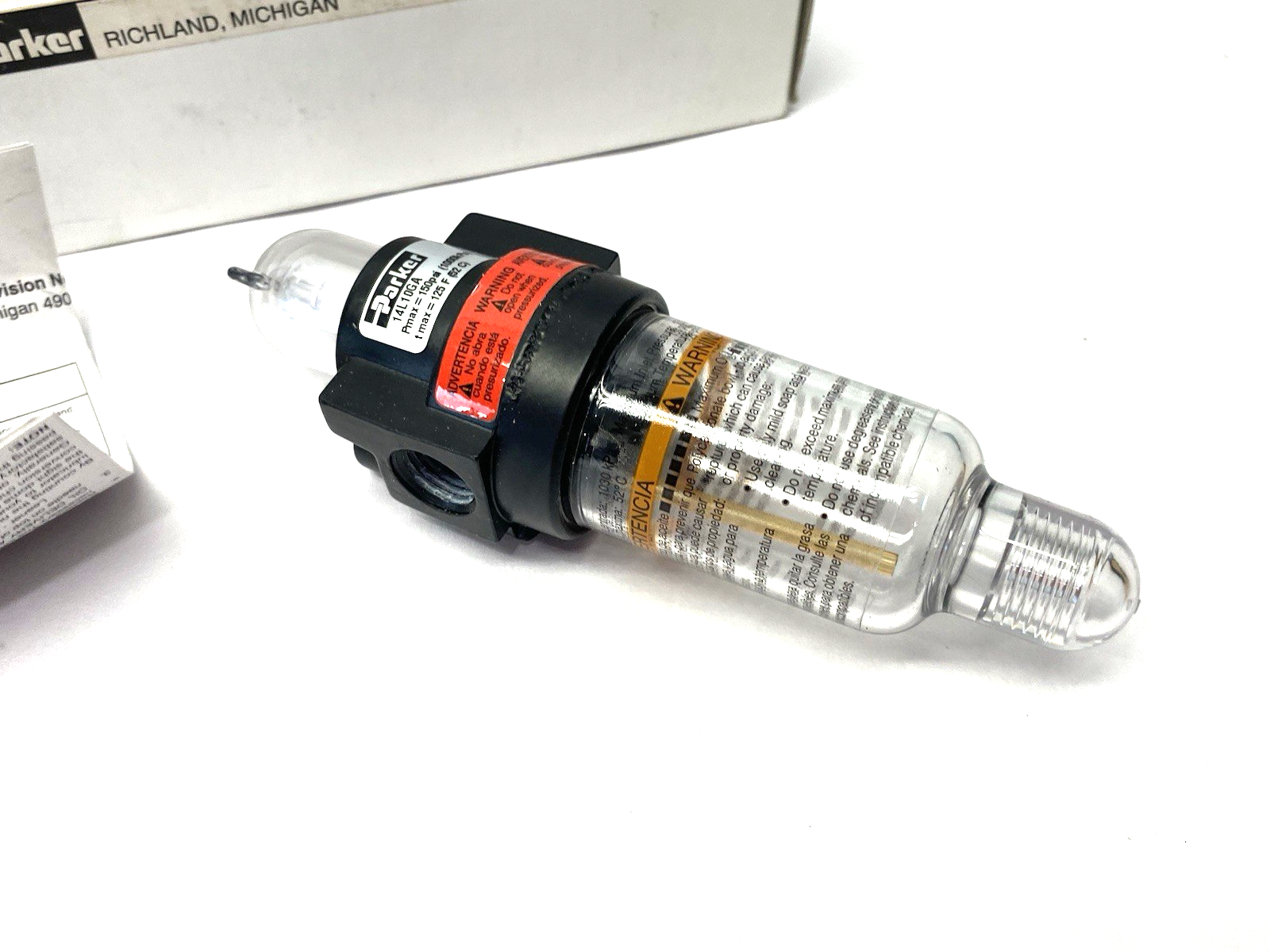 14L10GA | Parker Modular Lubricator 1/4" Ports - New – Open box - Maverick Industrial Sales
