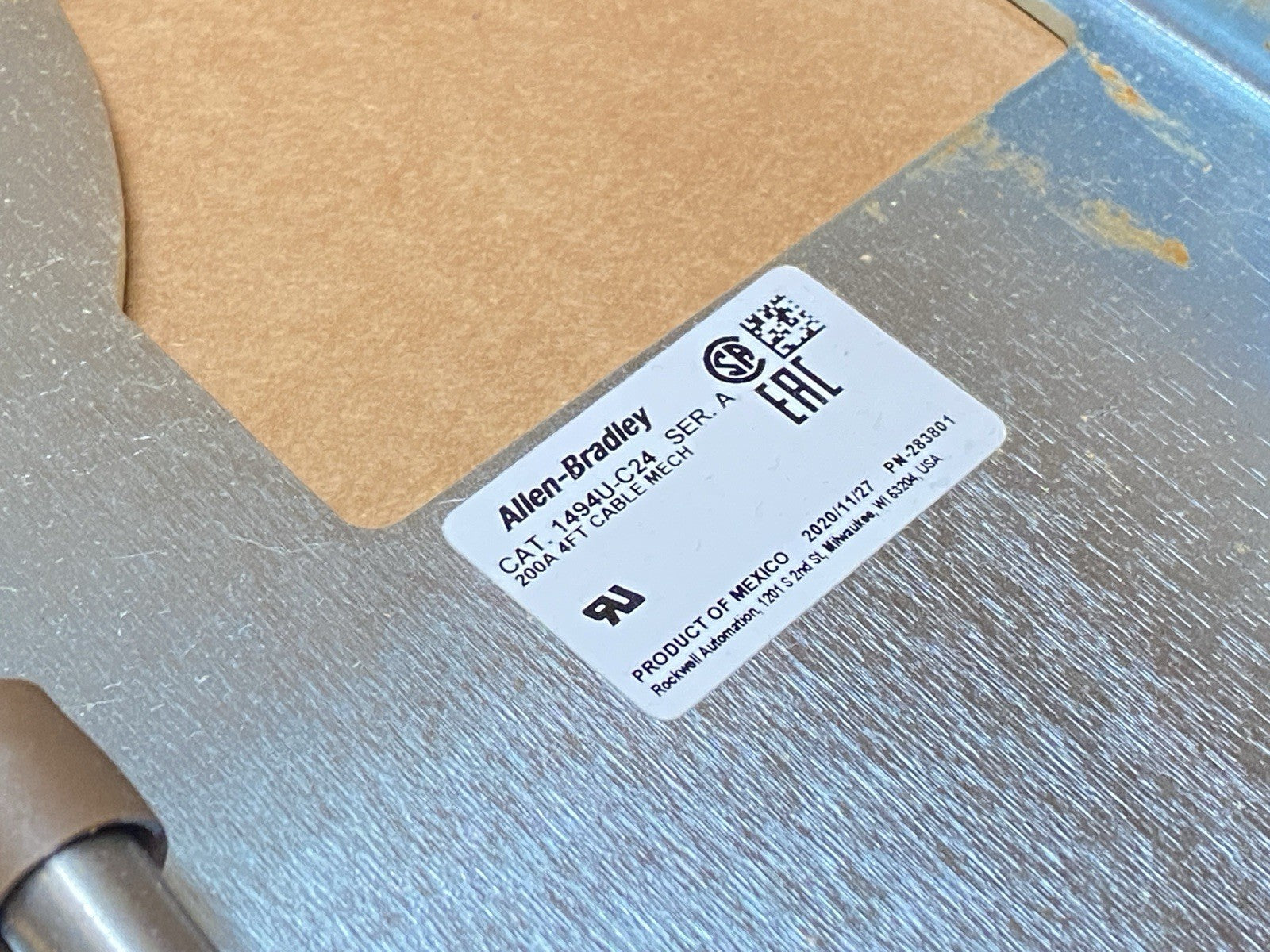 1494U-C24 | Allen Bradley Ser A Cable Mechanism 4ft For 200A Switch - New – Open box - Maverick Industrial Sales