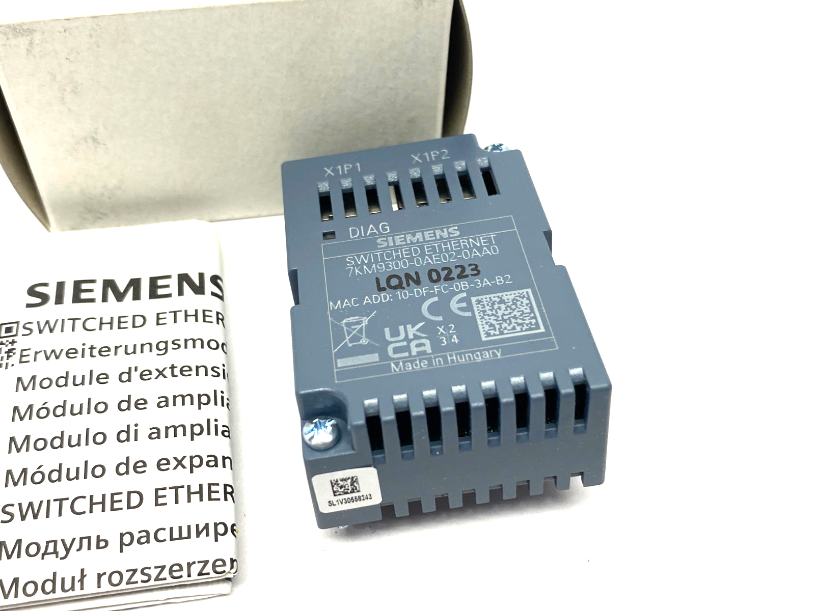 7KM9300-0AE02-0AA0 | Siemens Expansion Module, PAC Switched Ethernet PROFINET - New – Open box - Maverick Industrial Sales