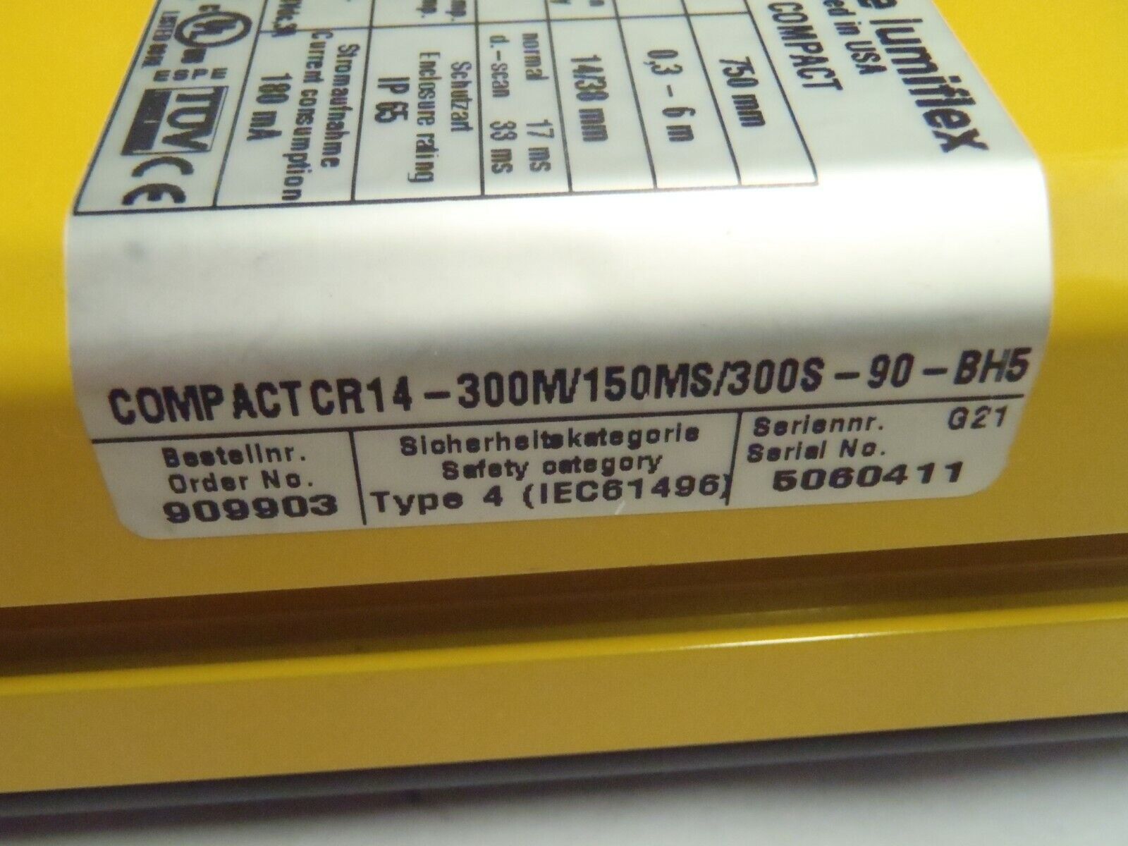 Leuze Lumiflex CT14-300M/150MS/300S-90-BH3 BH5 Light Curtain Transmitter Receive - Maverick Industrial Sales