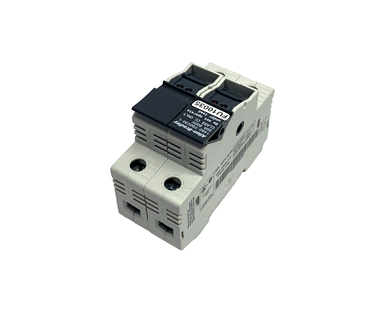 1492-FB2C30-L | Allen Bradley Ser. B 2-Pole Class C Fuse Holder 30A 600V - Used - Maverick Industrial Sales