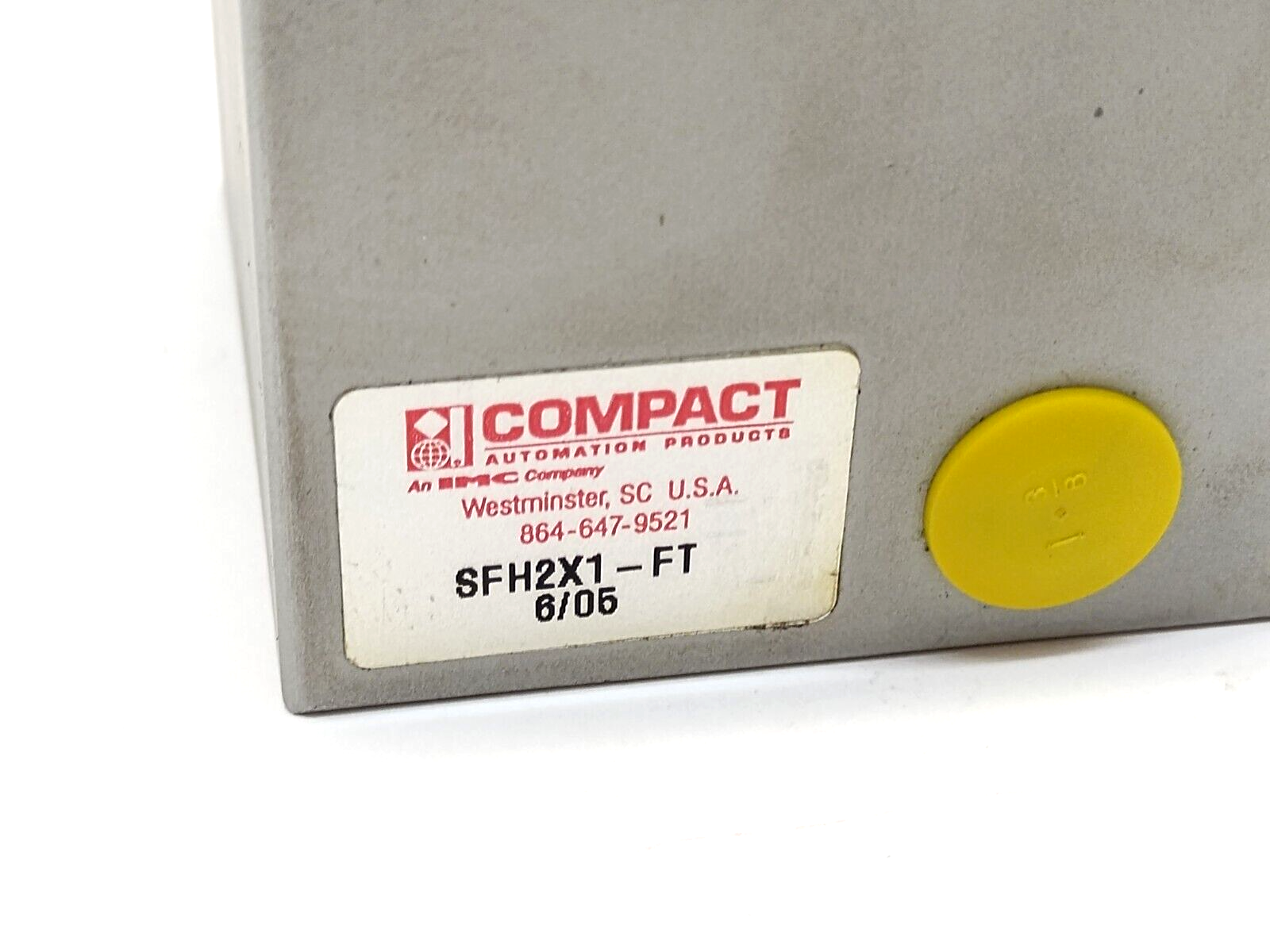 Compact Automation Products SFH2X1-FT Pneumatic Cylinder 2" Bore 1" Stroke - Maverick Industrial Sales