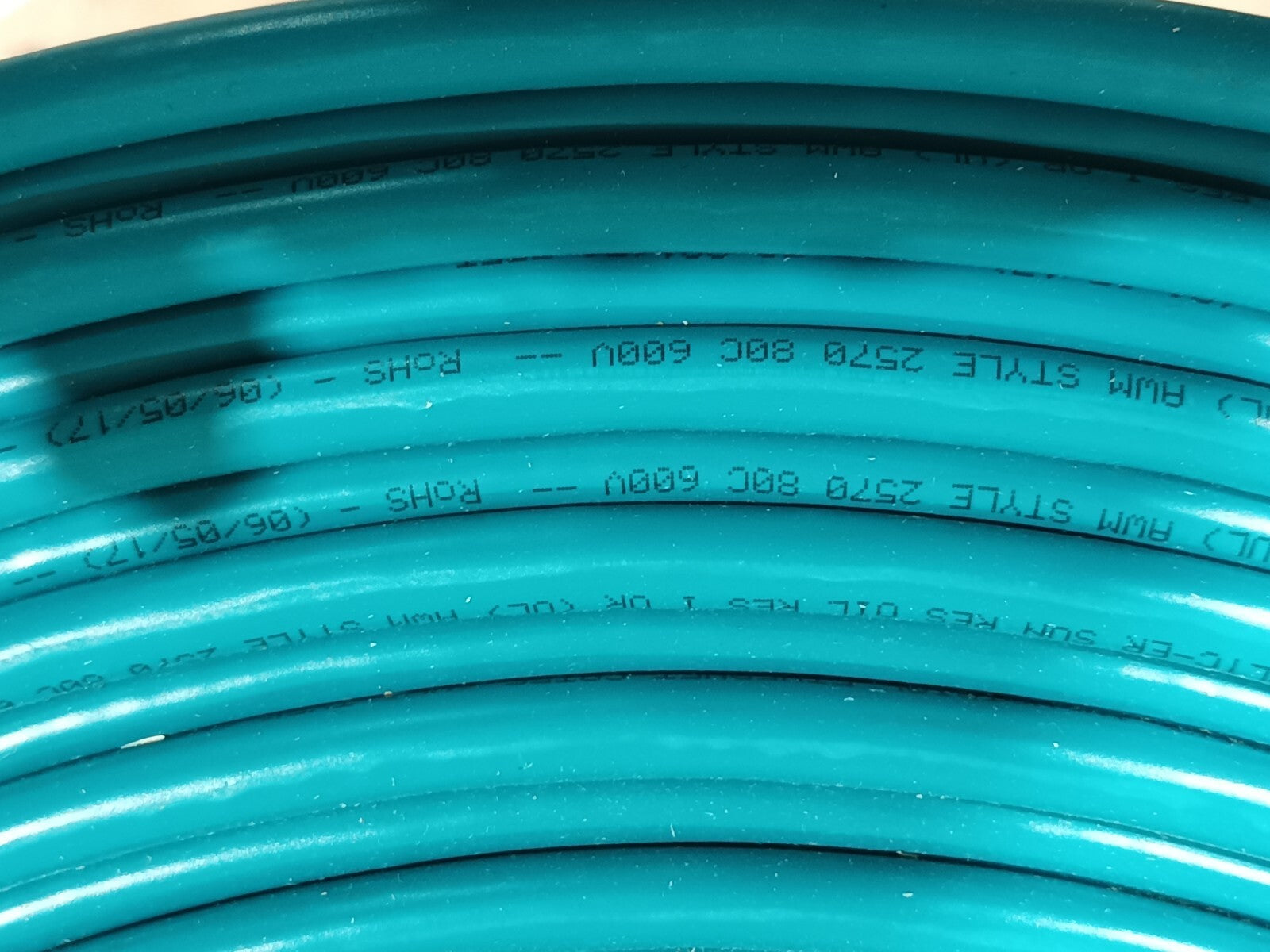 SAB 6752202 Industrial Ethernet Cable Cat5e 22 AWG Teal PVC 10' FT - Maverick Industrial Sales