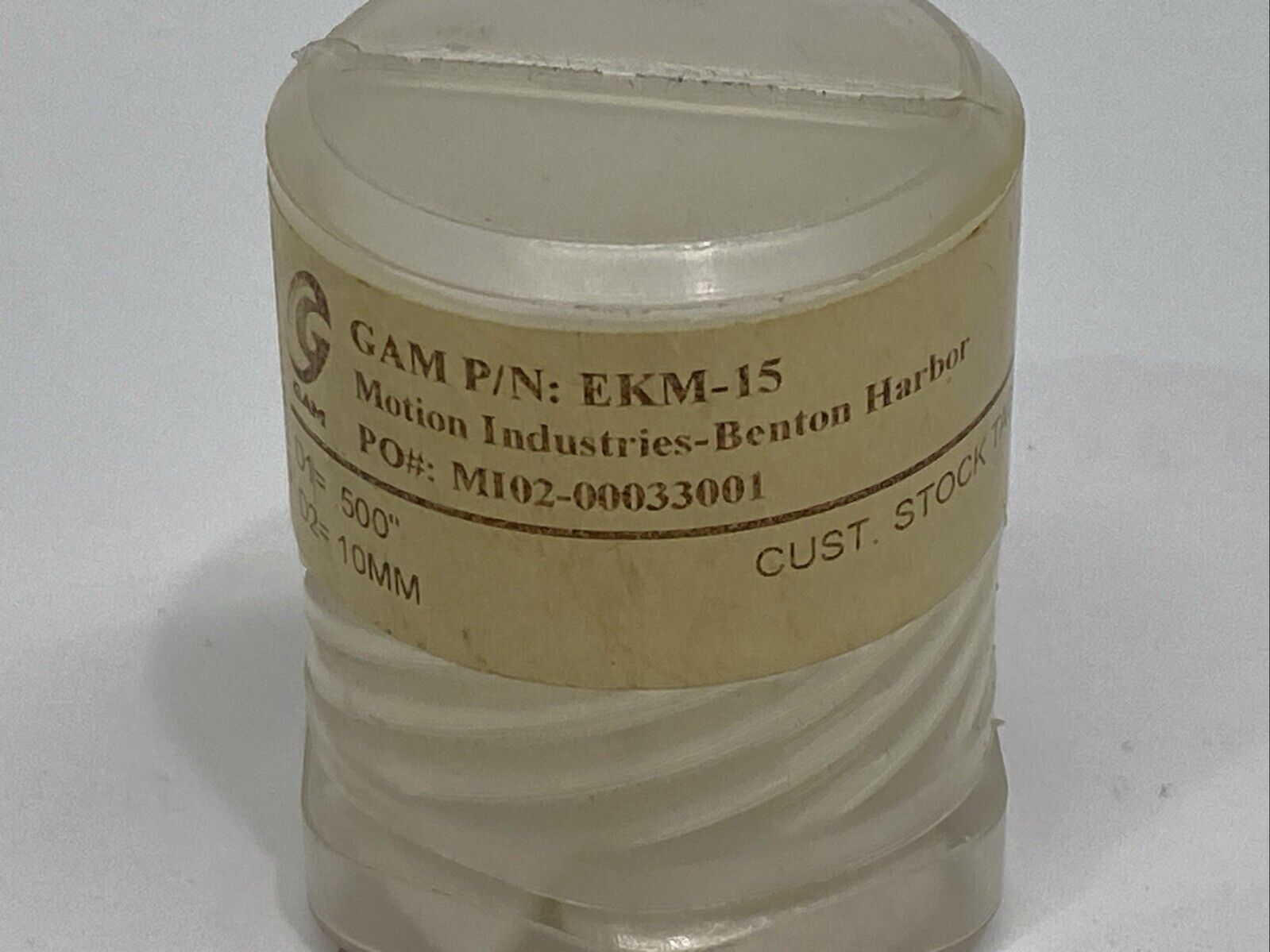 Gam EKM-15 Servo Elastomer Coupling 15nm 0.50" Bore - Maverick Industrial Sales