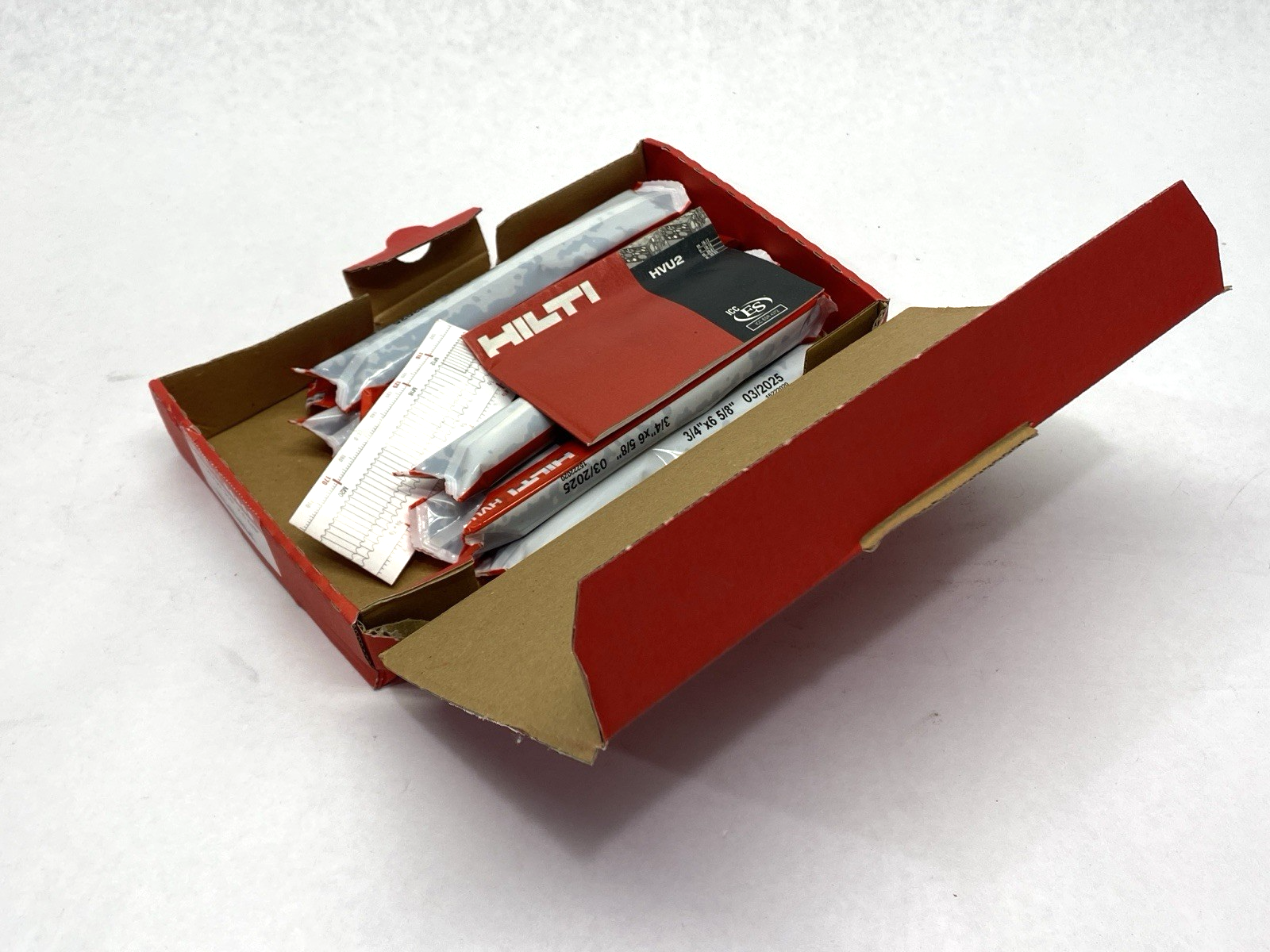 Hilti HVU2 3/4" x 6-5/8" Adhesive Capsule 2234723 PACKAGE OF 10 - Maverick Industrial Sales