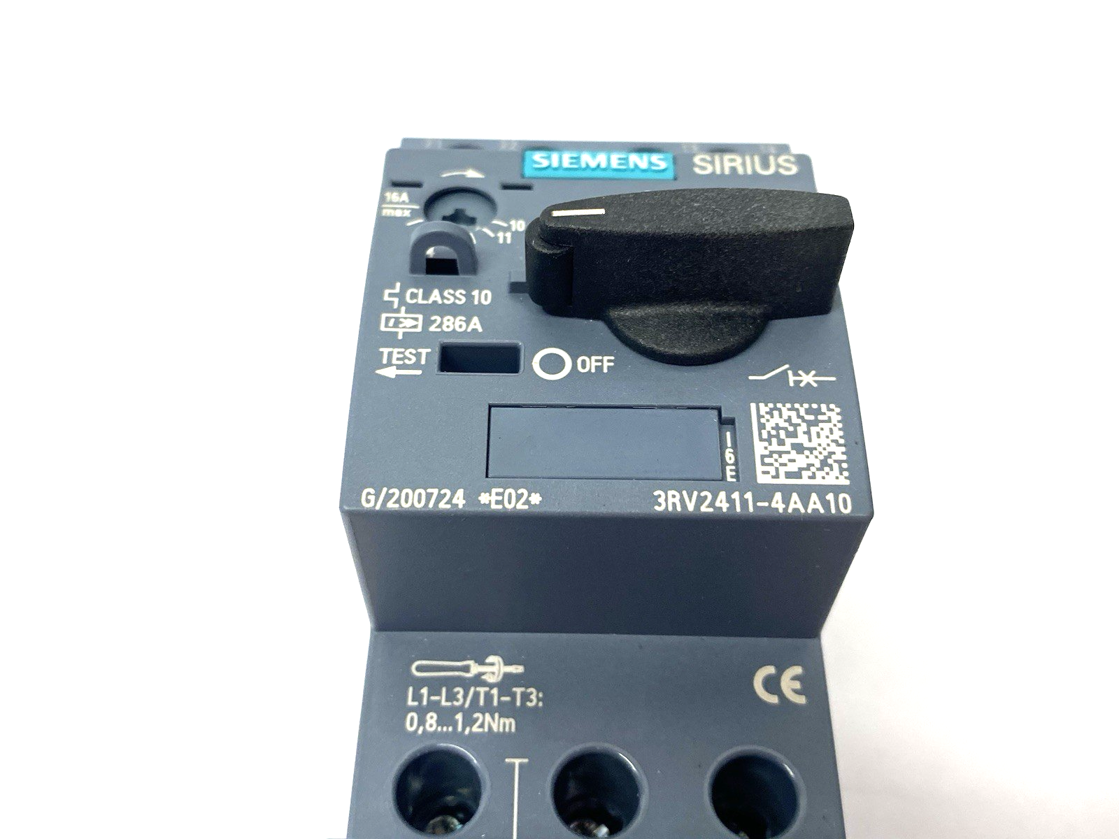Siemens 3RV2411-4AA10 Circuit Breaker size S00 for Transformer Protection A-rele - Maverick Industrial Sales