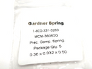 Gardner Spring 36060G Compression Spring 0.36" OD 0.032" Wire 0.50" Length 5-PK - Maverick Industrial Sales