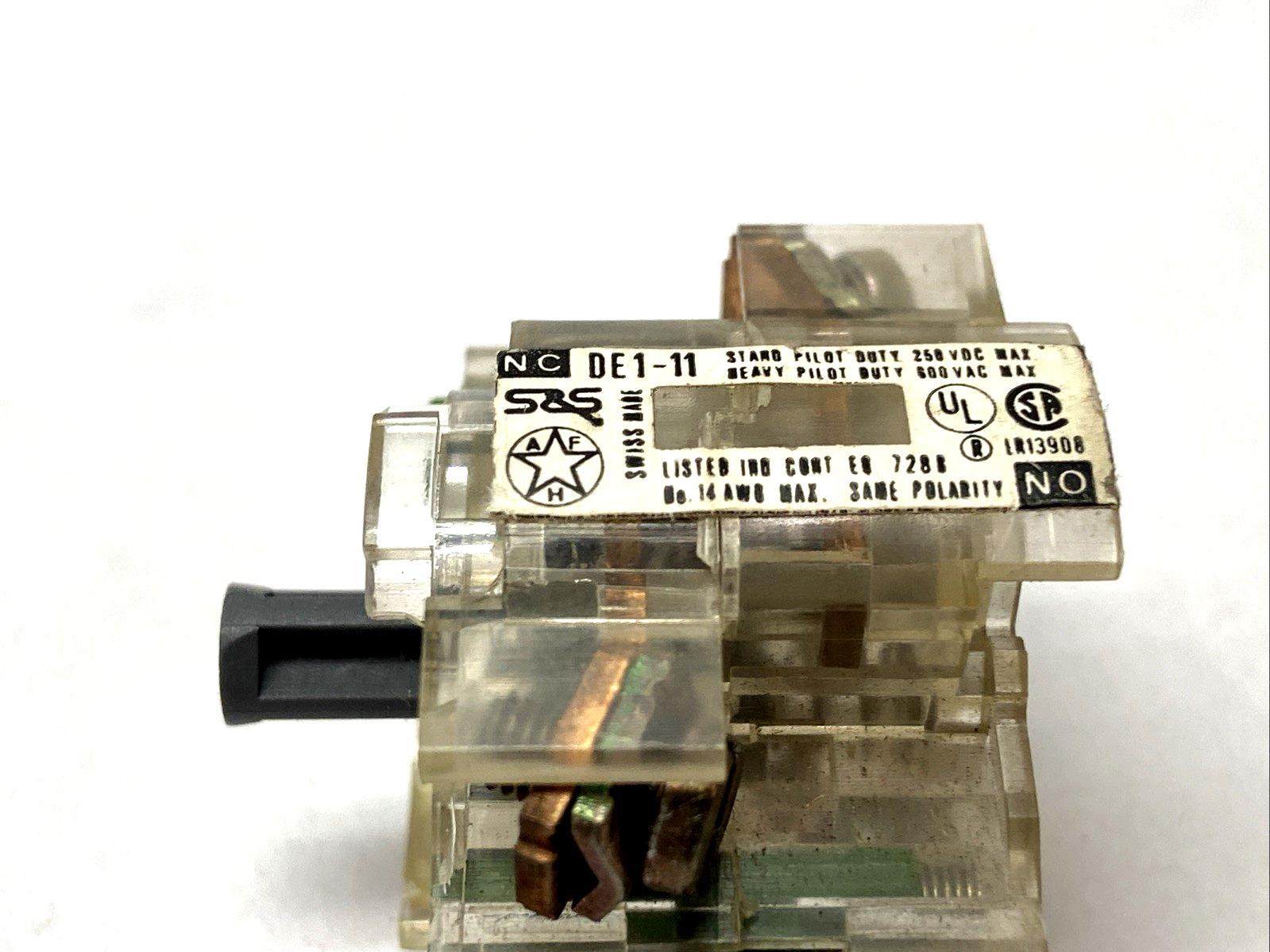 Sprecher+Schuh DE1-11 Contact Block 500V 10A - Maverick Industrial Sales