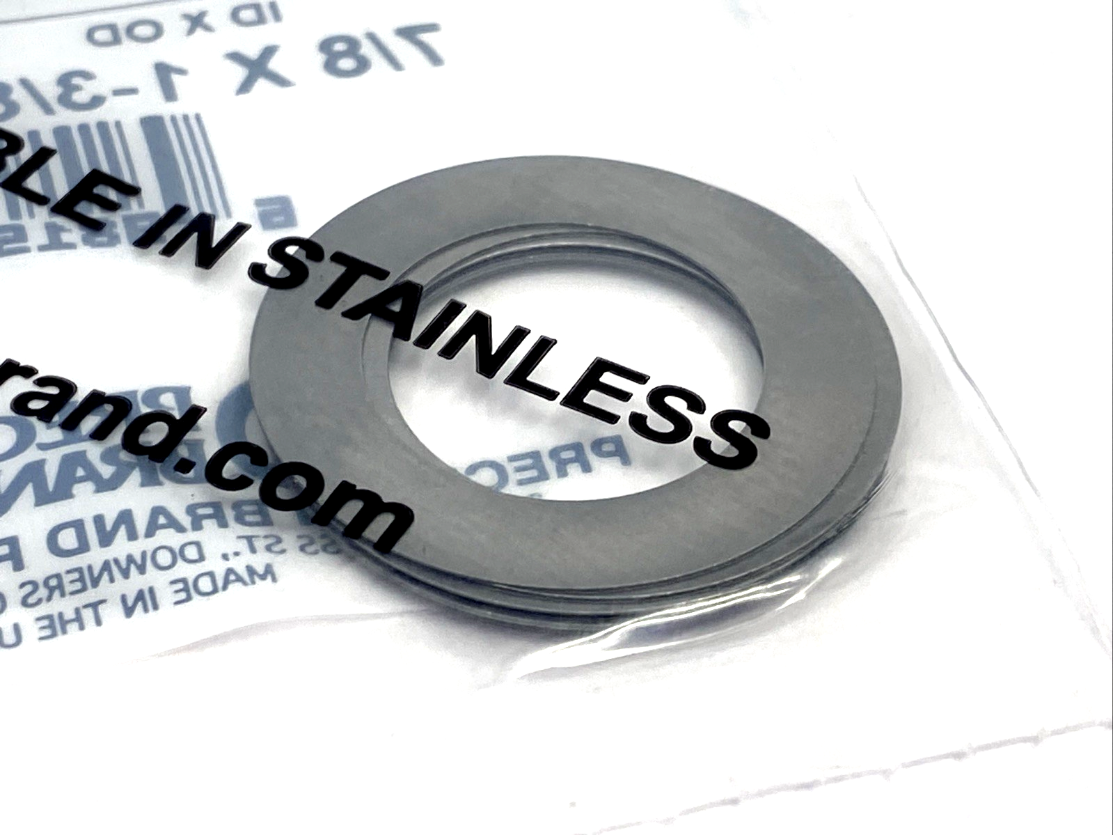 Precision Brand 25190 Steel Arbor Shims 7/8" ID x 1-3/8" OD, 0.010" Thick 10-PK - Maverick Industrial Sales