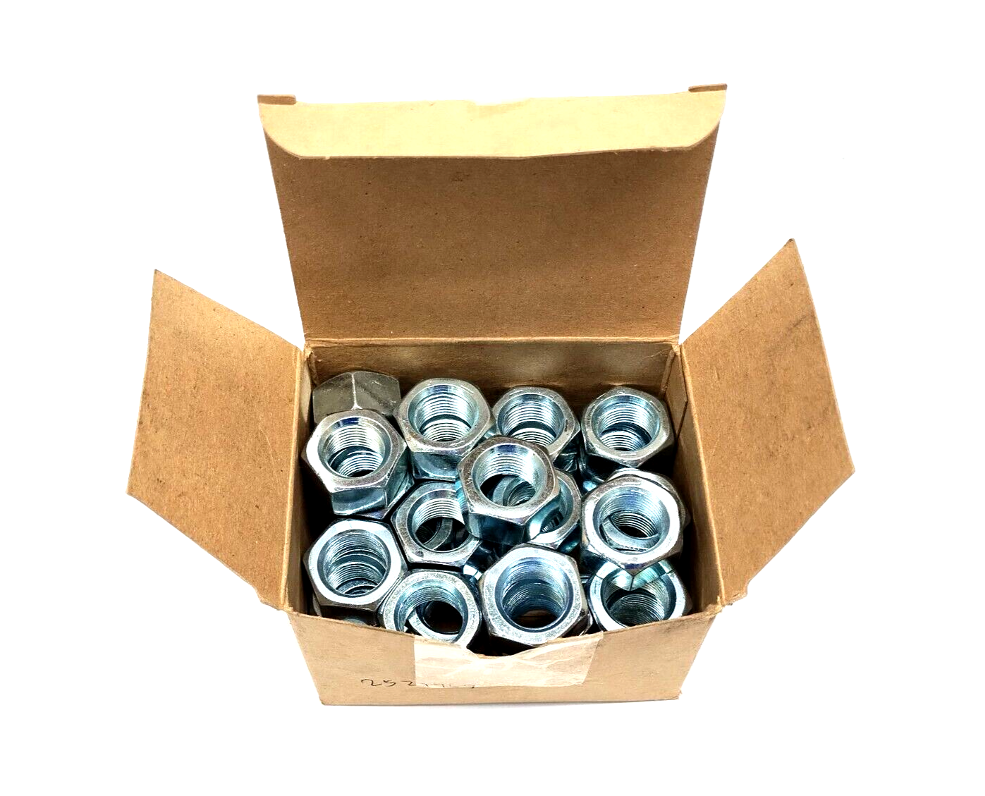 1-1/8" Hex Nut, Grade 5 Zinc Plated Steel, 3/4-16 Right Hand Thread LOT OF 39 - Maverick Industrial Sales