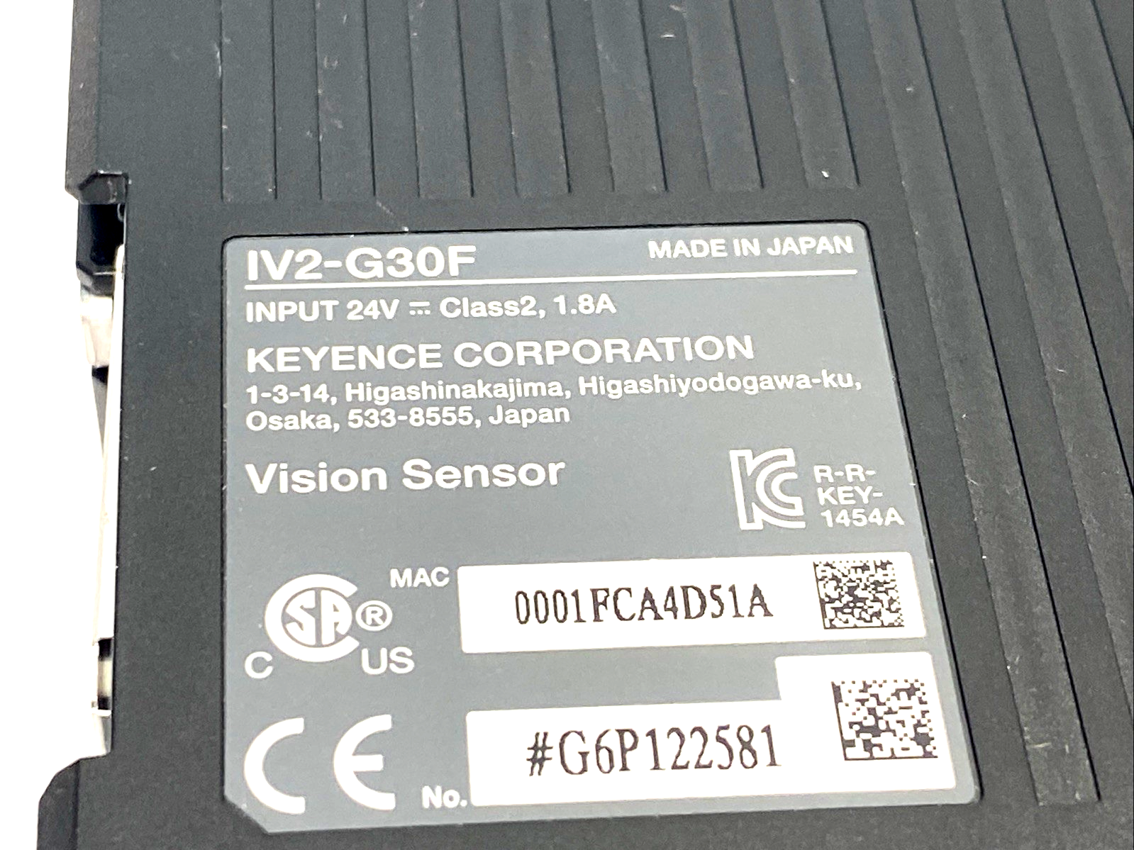 Keyence IV2-G30F Vision Sensor Amplifier Unit, Learning mode / Standard mode - Maverick Industrial Sales