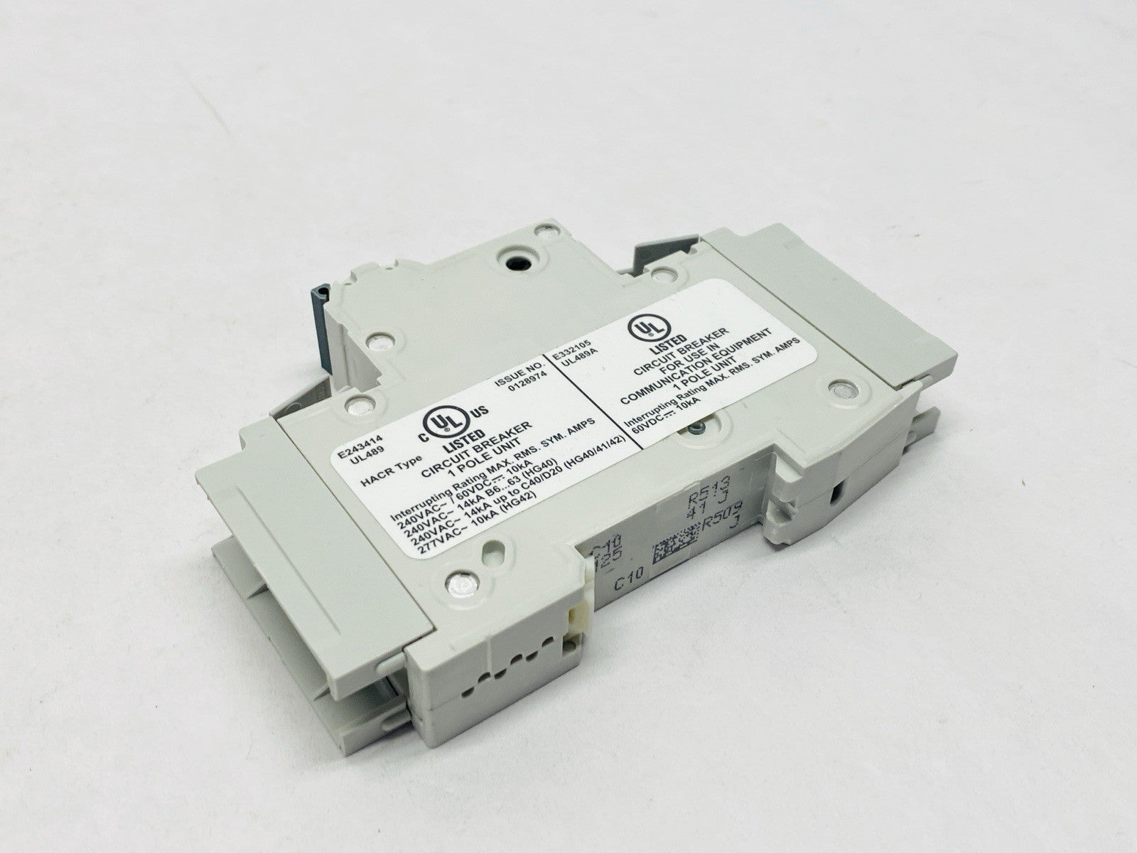 Siemens 5SJ4110-7HG41 Miniature Circuit Breaker 1-Pole 10A 240V - Maverick Industrial Sales
