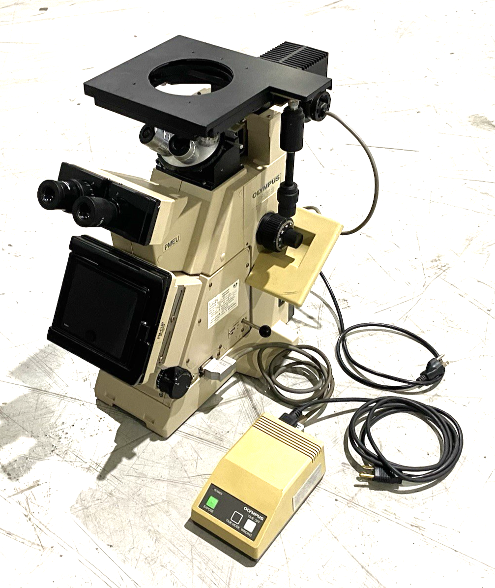 PME 3 | Olympus Metallurgical Microscope, 5-Position Scope Head, TH3 Power Supply - Used - Maverick Industrial Sales