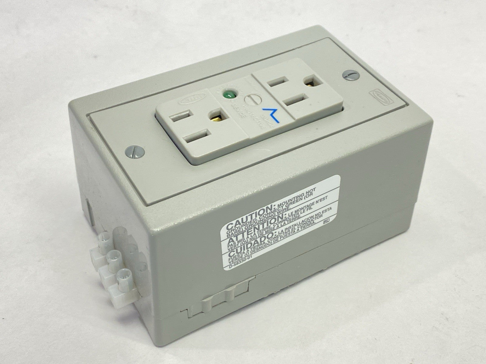 DRUBTVSS15 | Hubbell DIN Rail Utility Box Complete Unit TVSS DIN Rail Box 15A TVSS - New – Open box - Maverick Industrial Sales