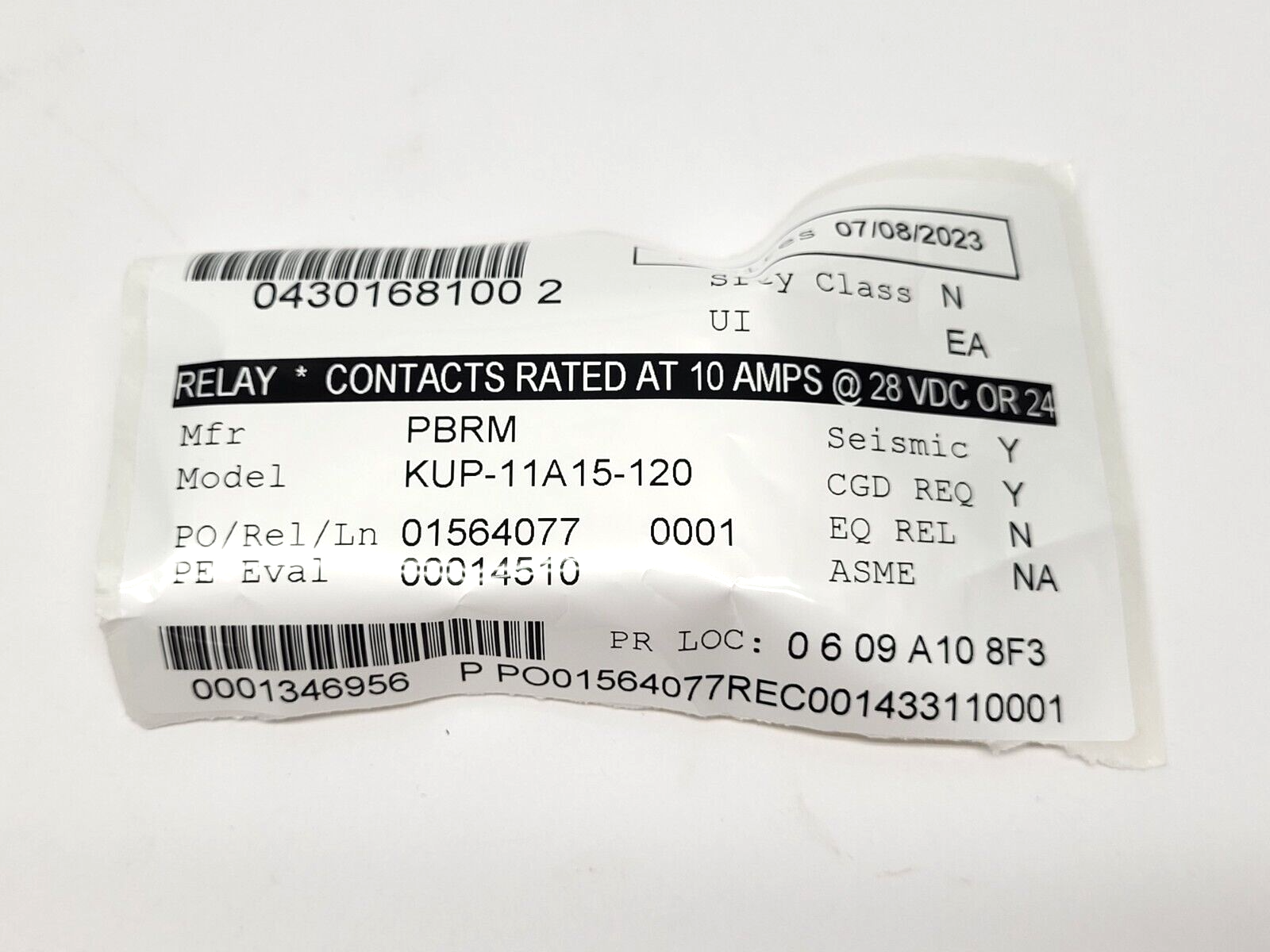 Potter & Brumfield KUP-11A15-120 Relay 10A 28VDC - Maverick Industrial Sales