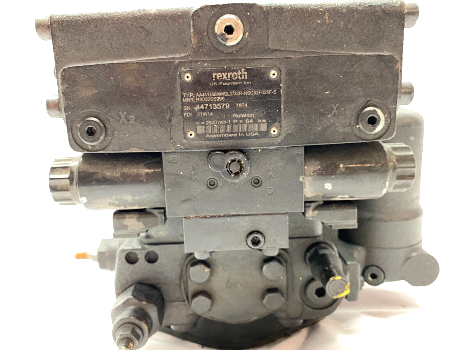 Bosch Rexroth R902205996 Axial Piston Pump AA4VG56HWDL2/32R-NSC52F025F-S - Maverick Industrial Sales