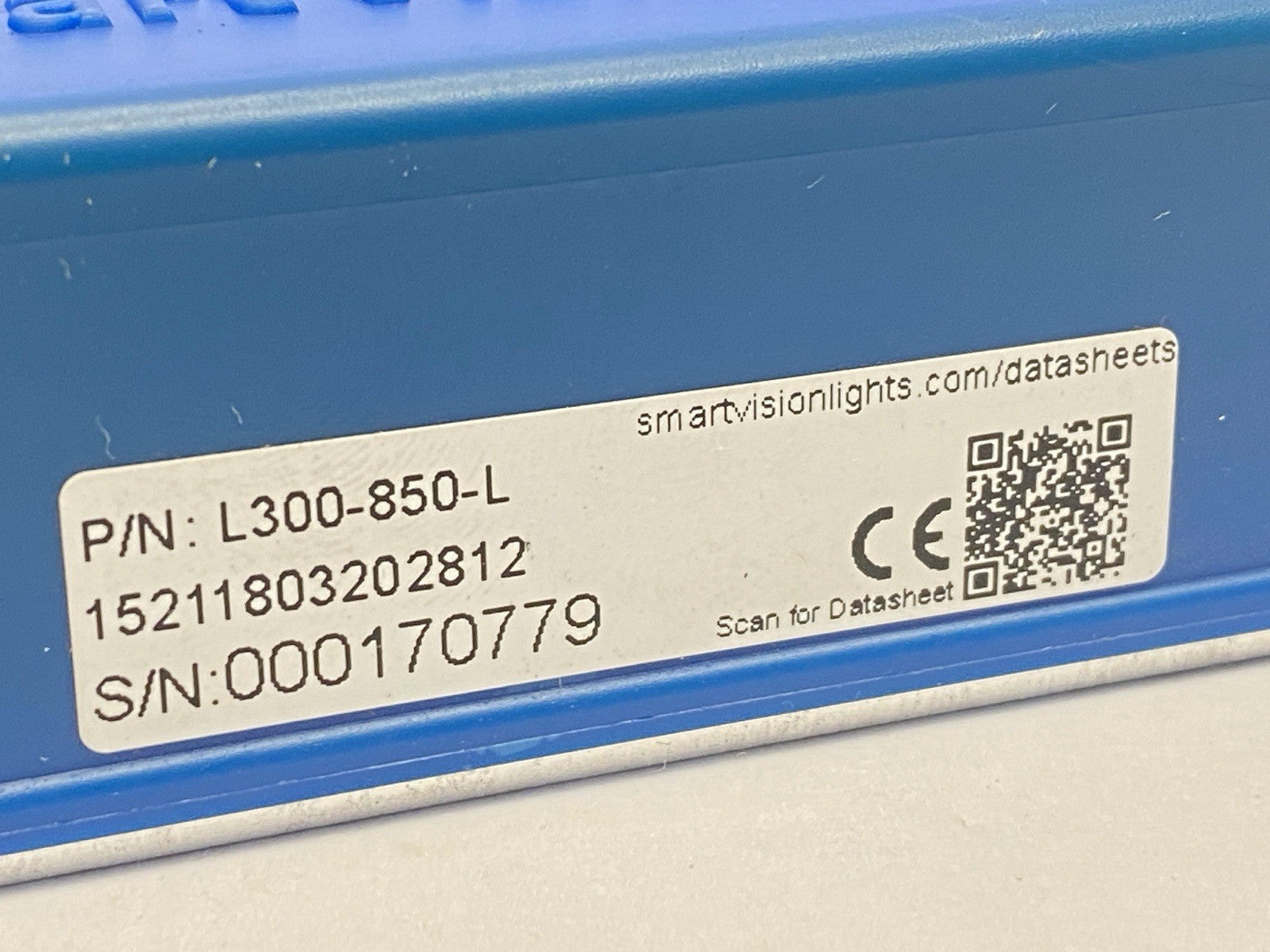 L300-850-L | Smart Vision Lights Linear Light Infrared 850nm 10 x 50 Degree Lens - Used - Maverick Industrial Sales