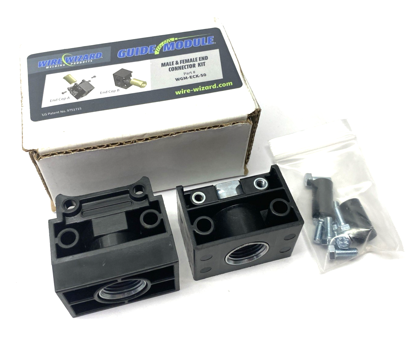 WGM-ECK-50 | Wire Wizard Guide Module End Cap Kit, Male & Female - New – Open box - Maverick Industrial Sales