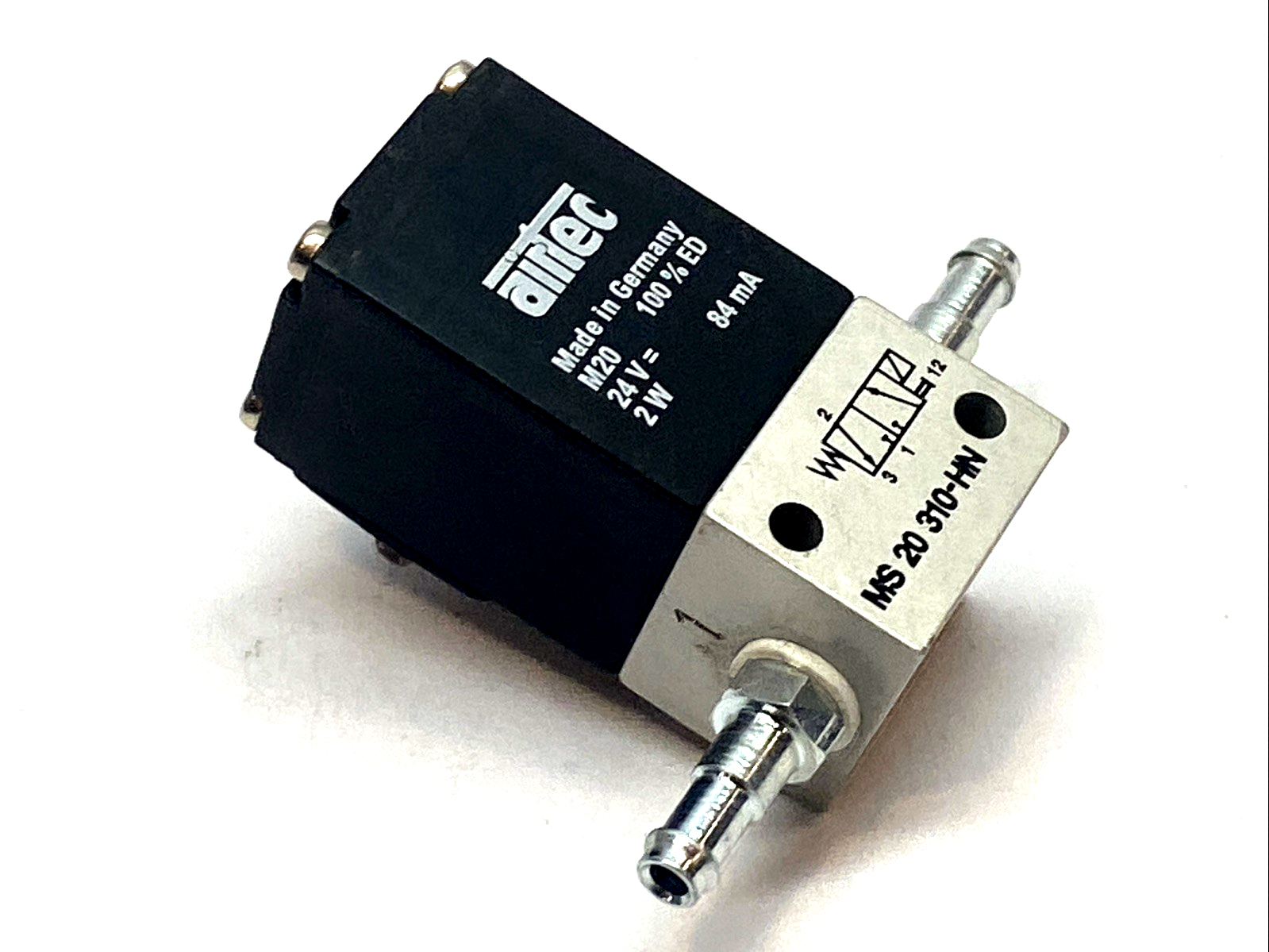 Airtec MS-20-310-HN Solenoid Valve 3/2-Way NC 24VDC 84mA - Maverick Industrial Sales