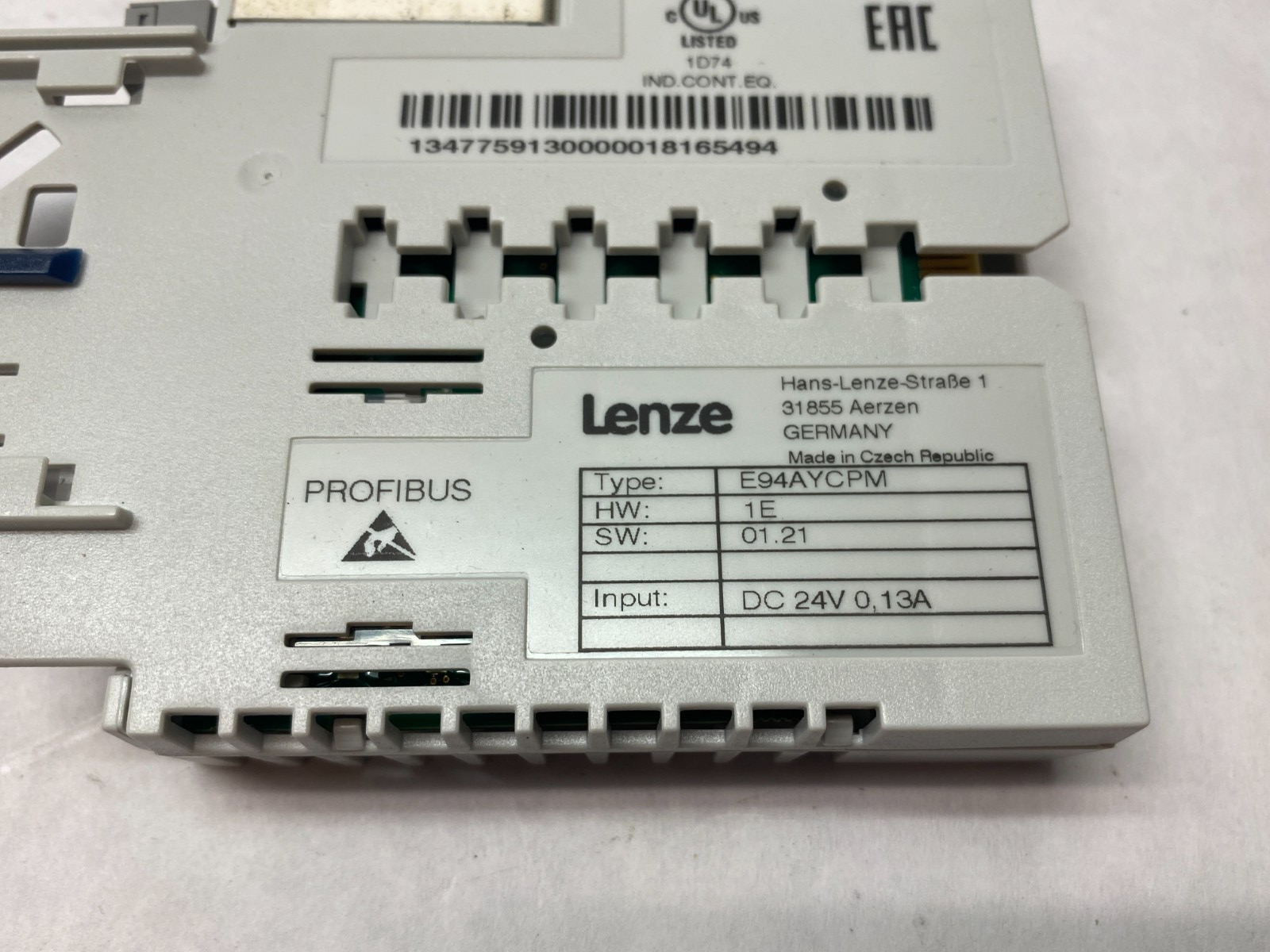 Lenze E94AYCPM Profibus Communication Module - Maverick Industrial Sales