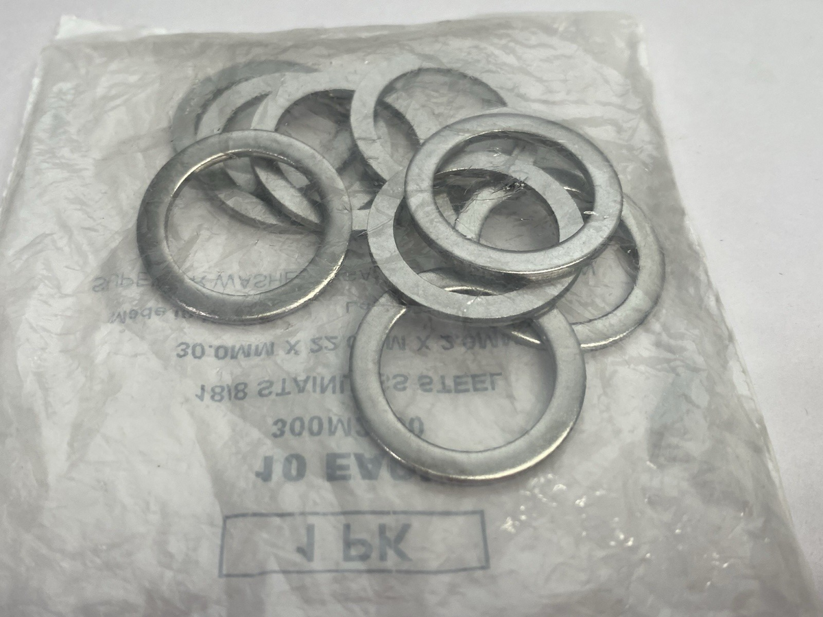 Superior Washer & Gasket 300M2060 Stainless Steel Shim 2mm 98089A467 10-PACK - Maverick Industrial Sales