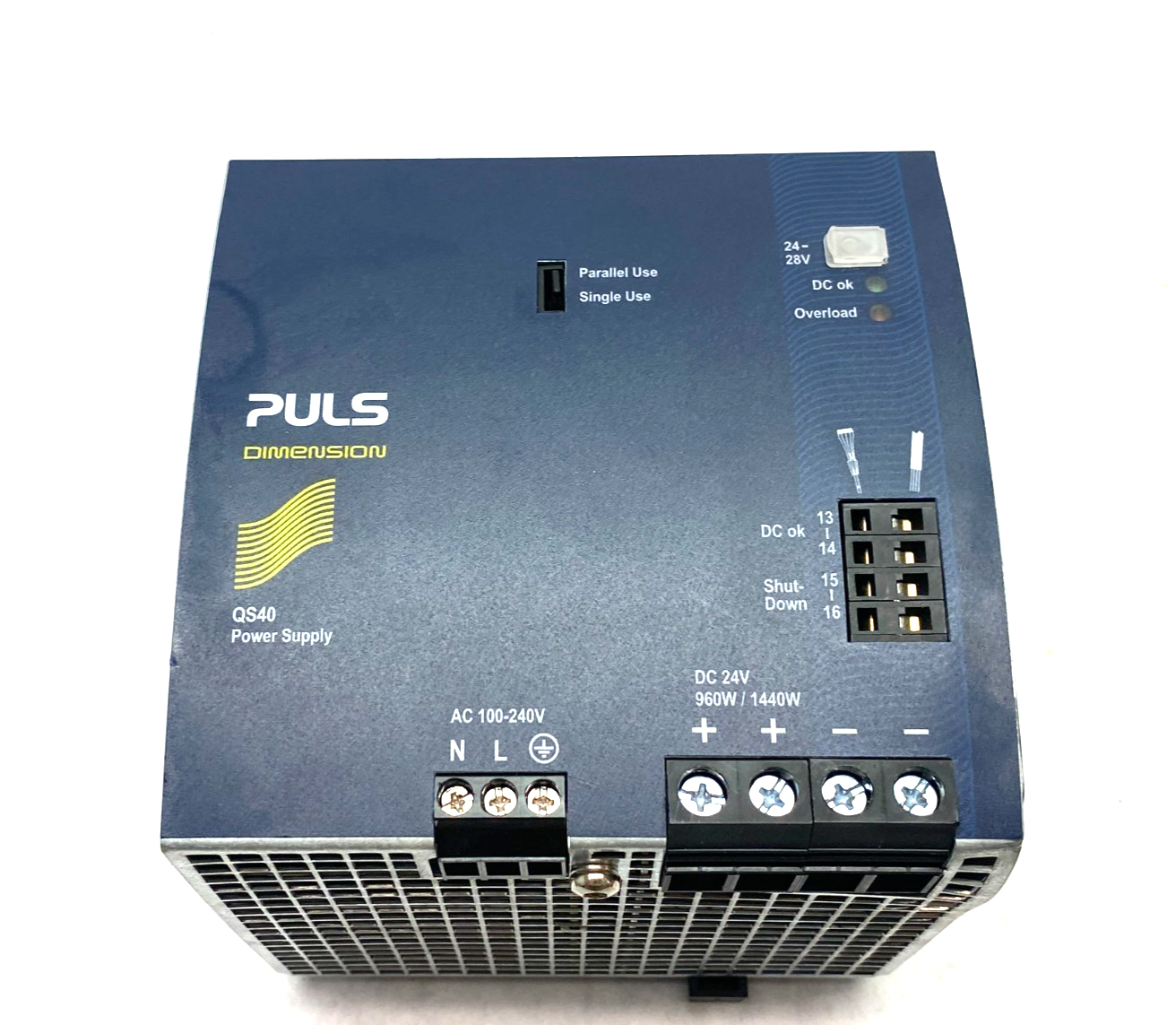 Puls QS40.241 Dimension Power Supply 1-Phase 24V 40A 960W - Used - Maverick Industrial Sales
