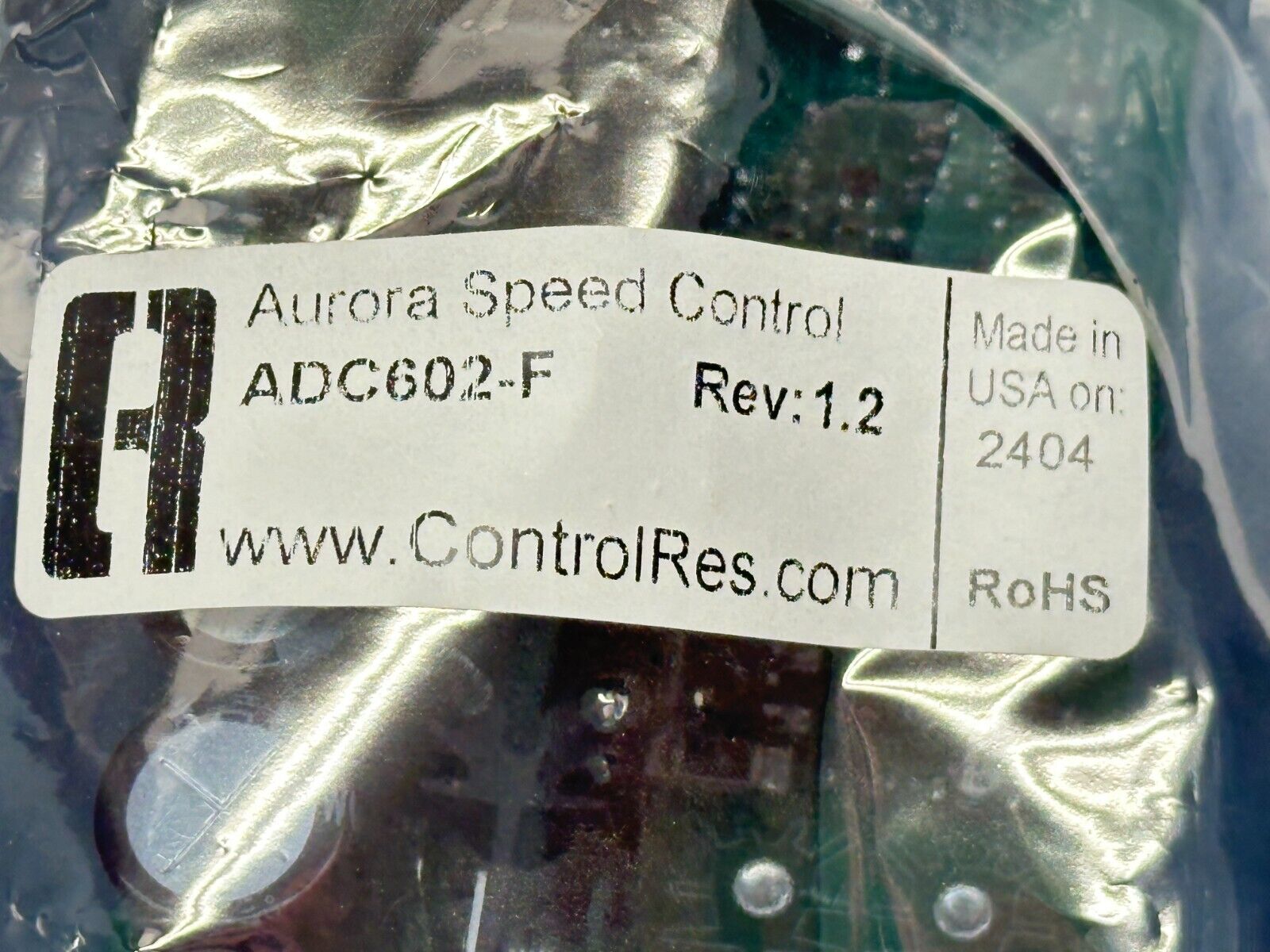 Control Resources ADC602-F Rev 1.2 Aurora Speed Controller - New - Maverick Industrial Sales