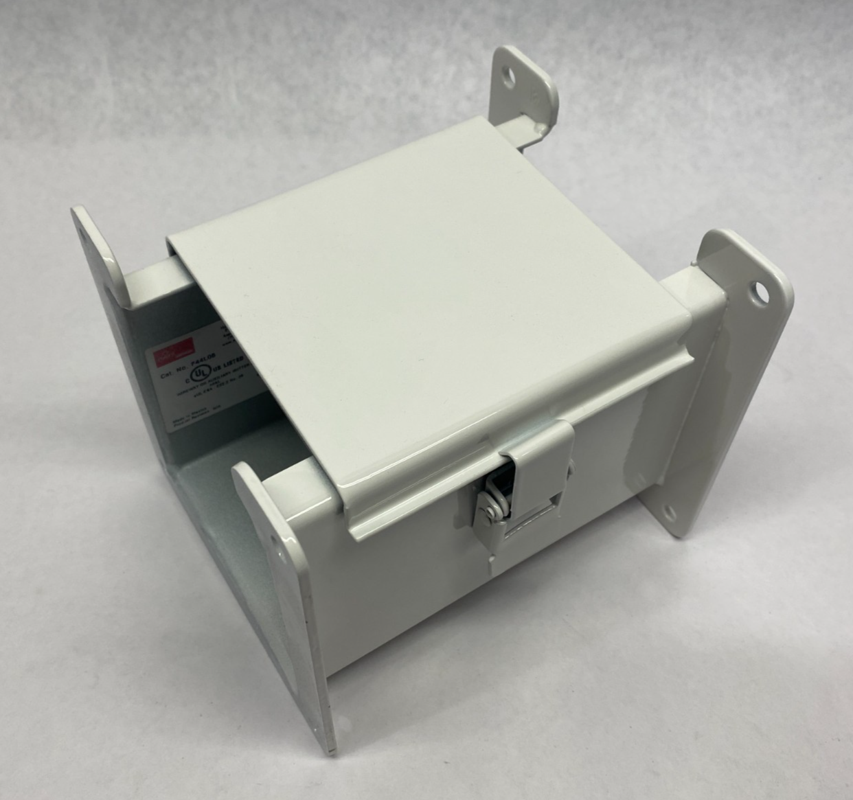 F44L06 | Hoffman nVent Hinged Cover Wireway Section 4" x 4" PAINTED WHITE - New – Open box - Maverick Industrial Sales