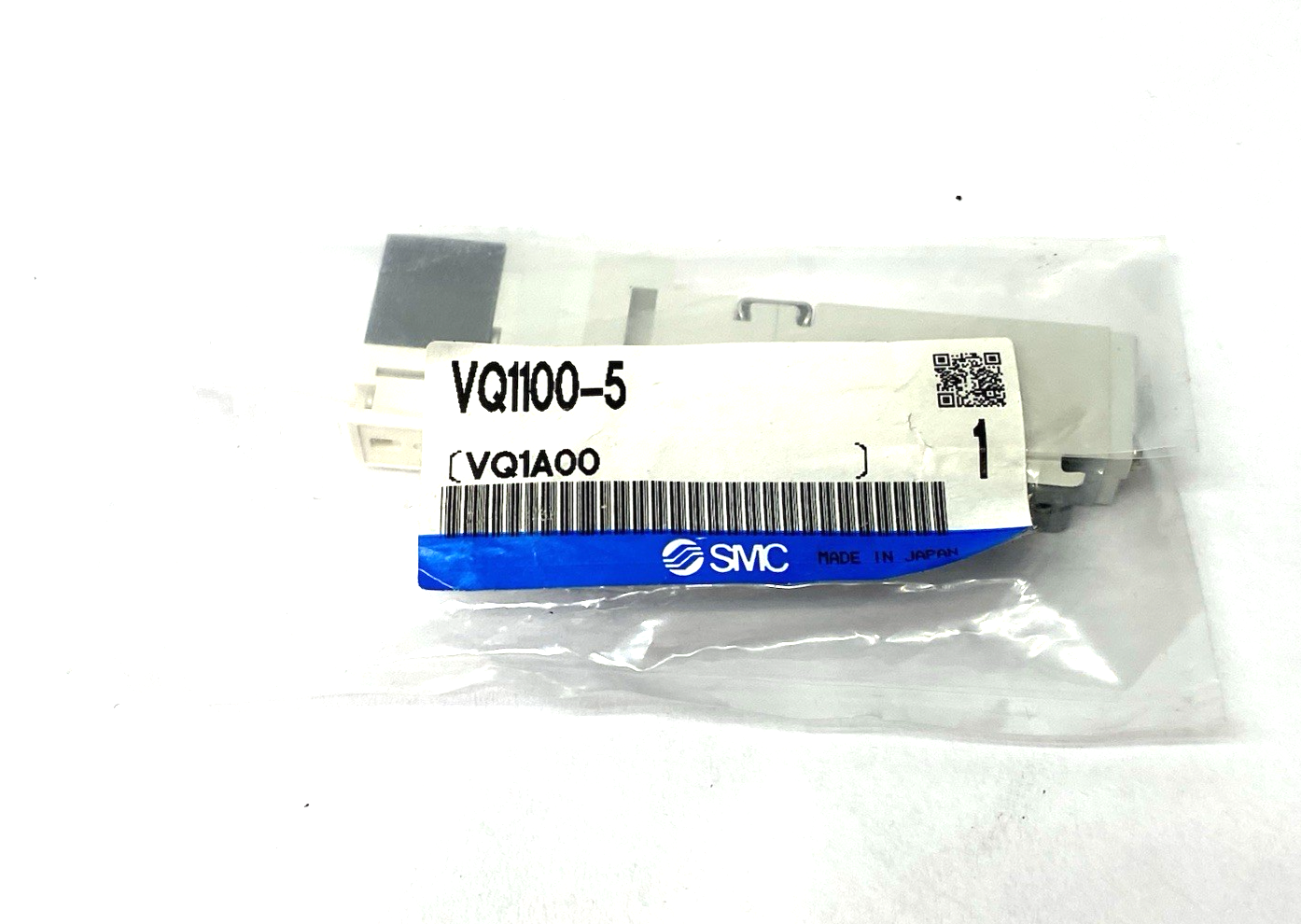 SMC VQ1100-5 Plug-In Single Solenoid Valve 2-Way 24VDC - Maverick Industrial Sales