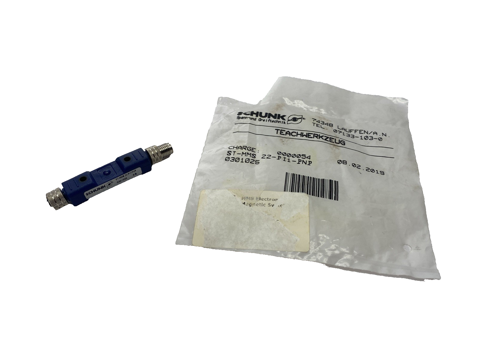 Schunk ST-MMS 22-PI1-PNP Plug Teaching Tool, PNP, 301025 - Maverick Industrial Sales