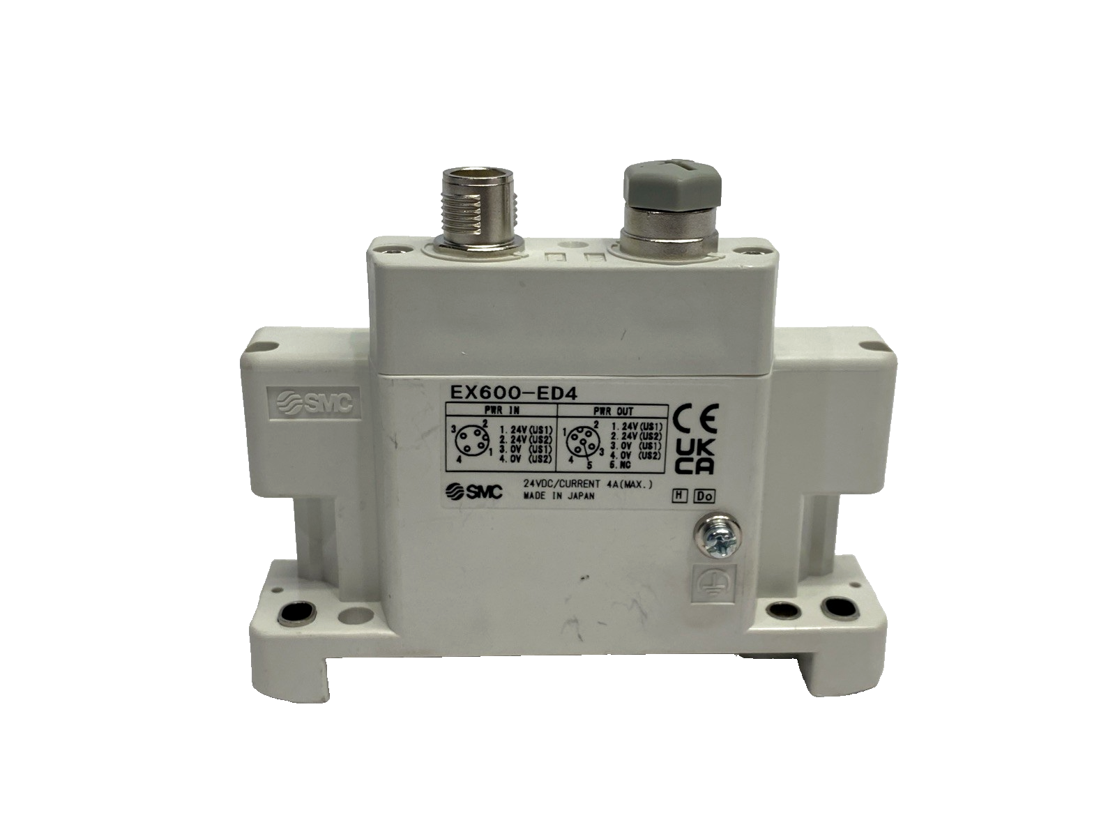 EX600-ED4 | SMC Serial Transmission System End Plate, M12 5-Pin - Used - Maverick Industrial Sales