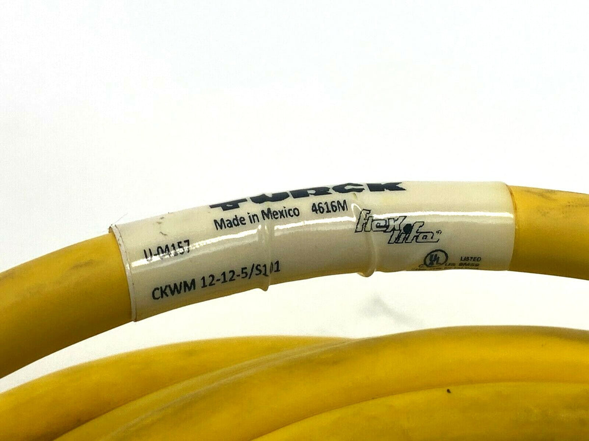 CKWM 12-12-5/S101 | Turck Flex-life Single-Ended Cordset U-04157 - New - Maverick Industrial Sales