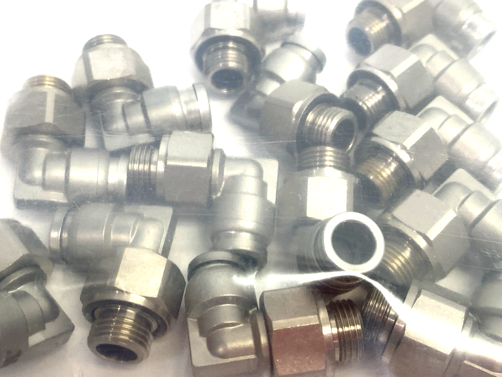 SMC KQB2L06-G01 Metal Male Elbow Swivel Fitting 6mm OD Tube LOT OF 14 - Maverick Industrial Sales