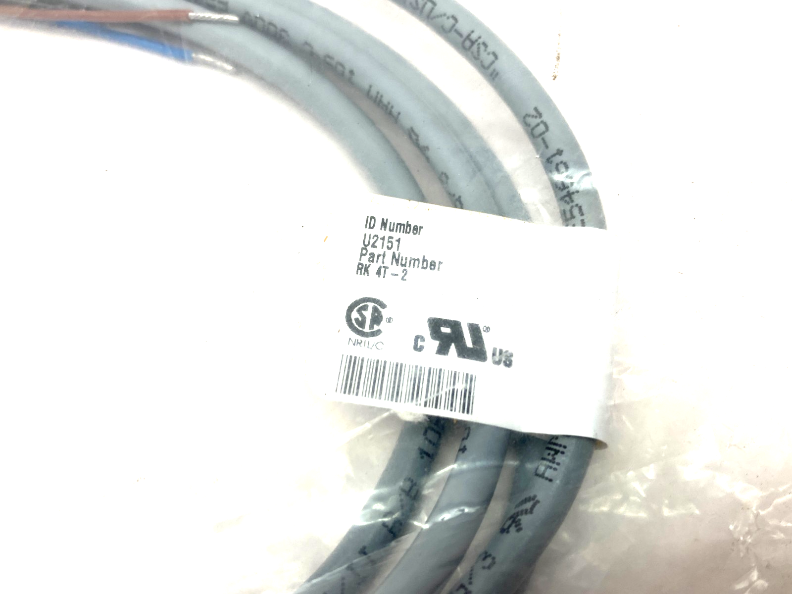 Turck RK 4T-2 Eurofast Single Ended Cordset M12 4-Pin U2151 - Maverick Industrial Sales
