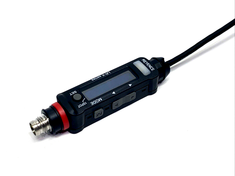 Keyence LR-X100C Compact Laser Sensor, M8 4-Pin Male, 100mm Range - Maverick Industrial Sales